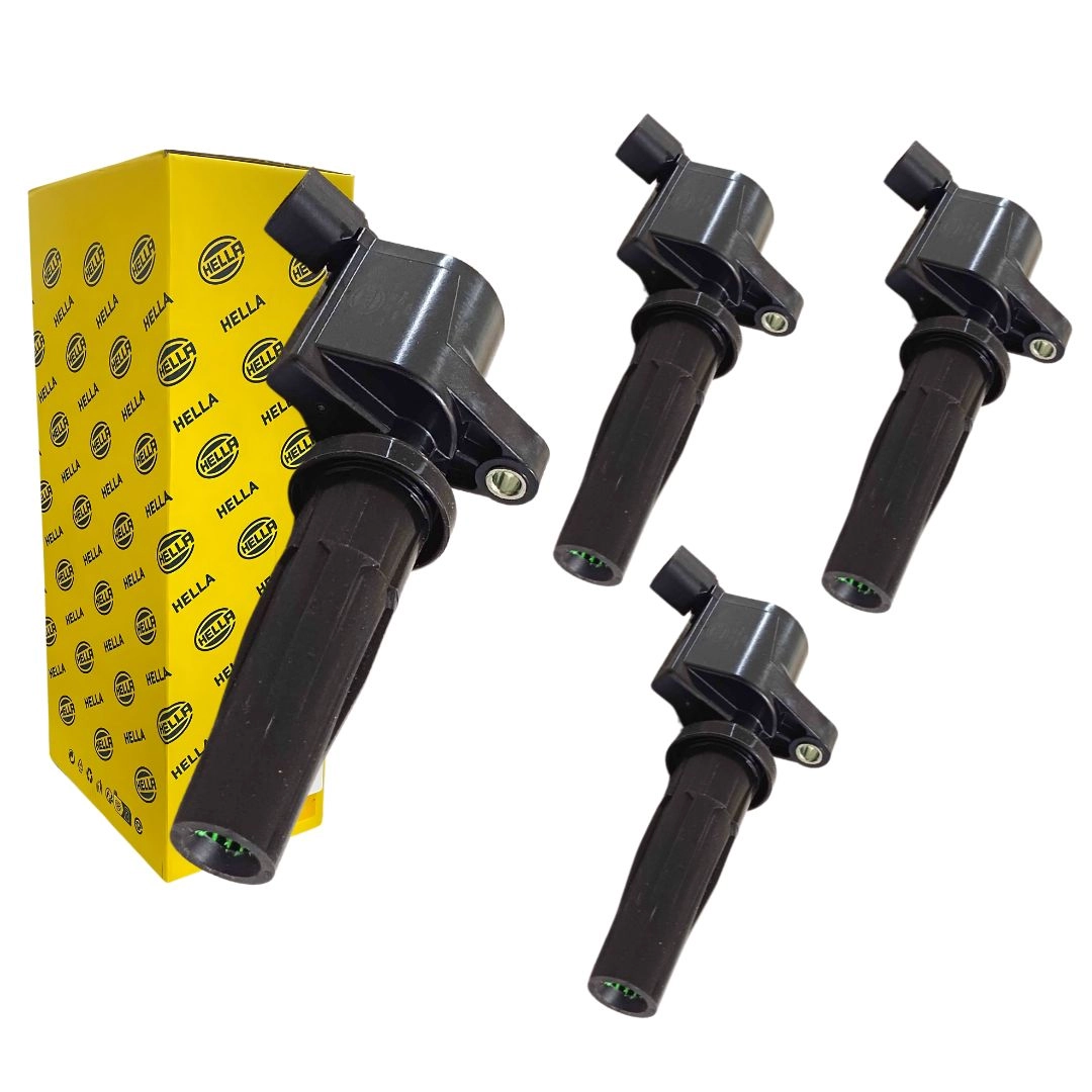 Kit 4 Bobina de Ignição Para Fusion 2.0 2.5 Ranger 2.5 Hella