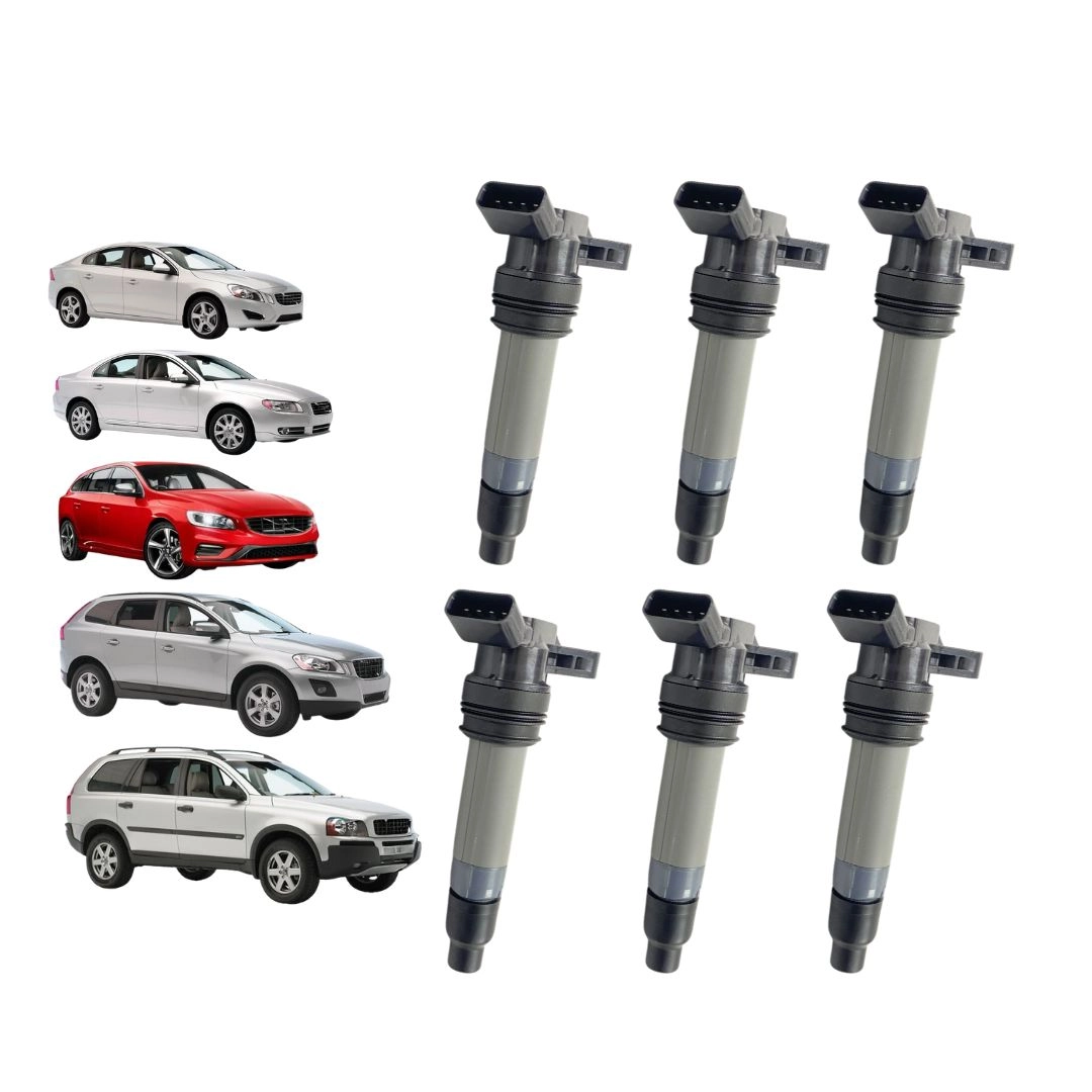 Kit 6 Bobina Ignição Para Volvo S60 S80 V60 XC60 XC90 Hella