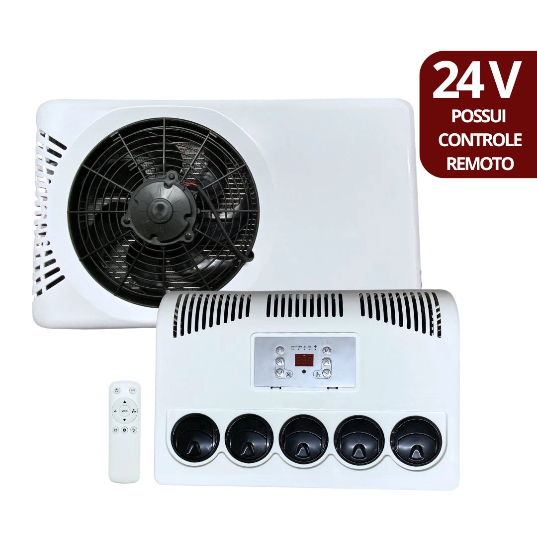 Kit Ar Condicionado Split Elétrico Caminhão Motorhome 24V