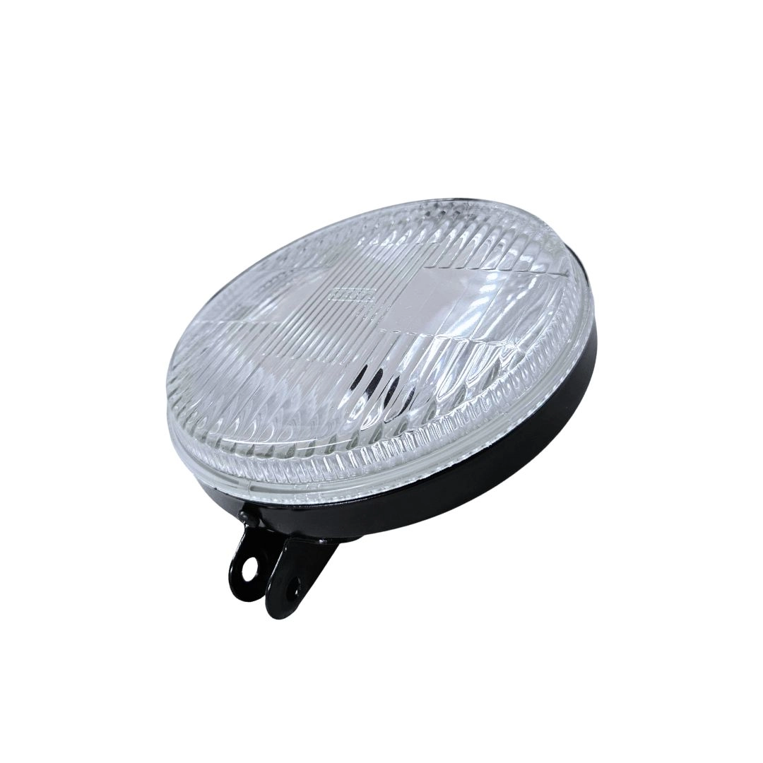 Par Farol Auxiliar Universal Redondo 142mm Lente Vidro H3