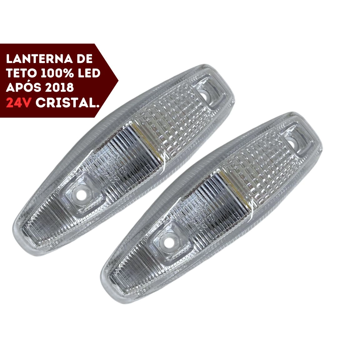 Par Lanterna Teto Cabine Frontal VW Delivery Novo LED 24V CR Par Lanterna Teto Cabine Frontal VW Delivery Novo LED 24V CR