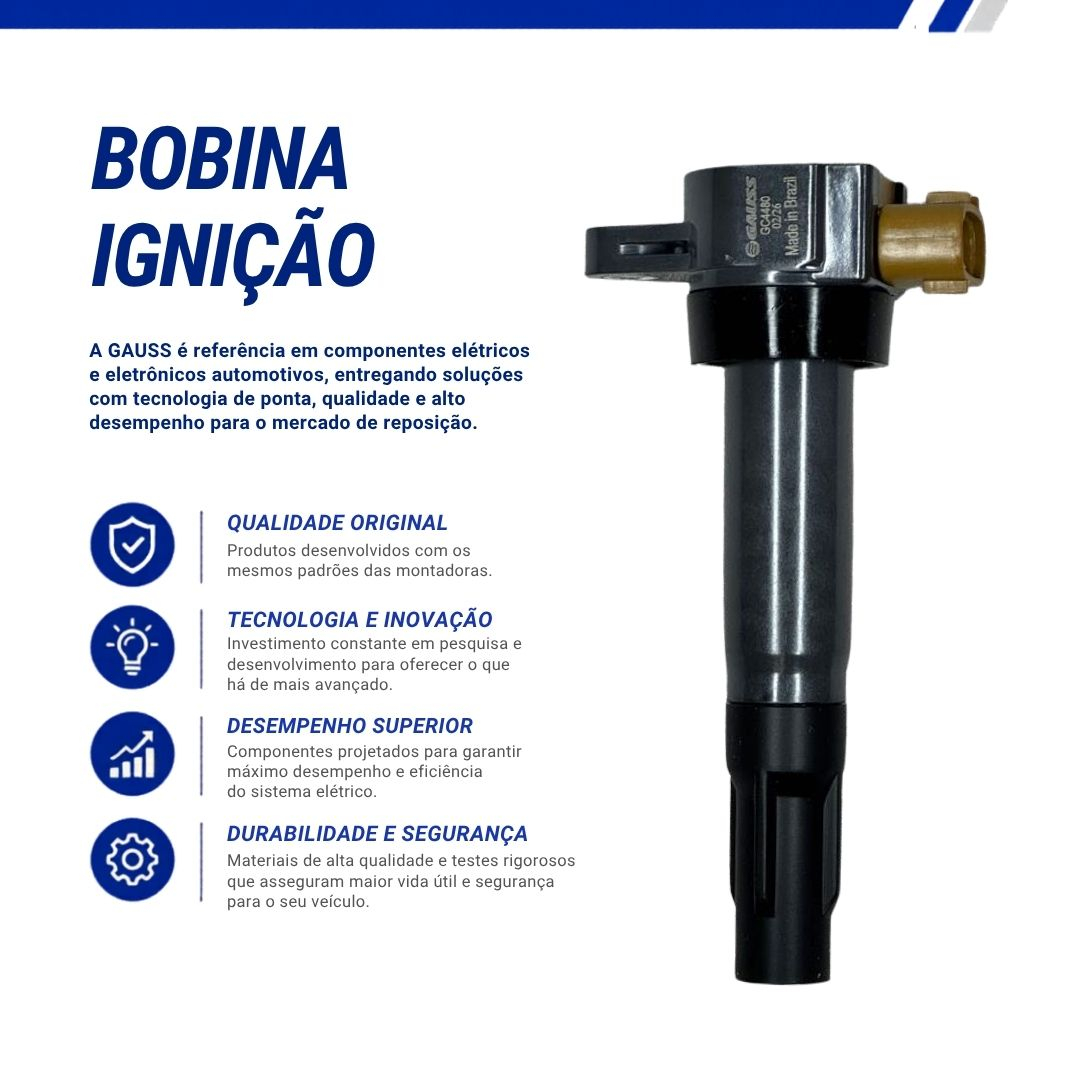 Bobina de Ignição Para Suzuki Vitara 1.6 2016 a 2020 S-Cross 1.6 2015 a 2016 Bobina de Ignição Para Suzuki Vitara 1.6 2016 a 2020 S-Cross 1.6 2015 a 2016