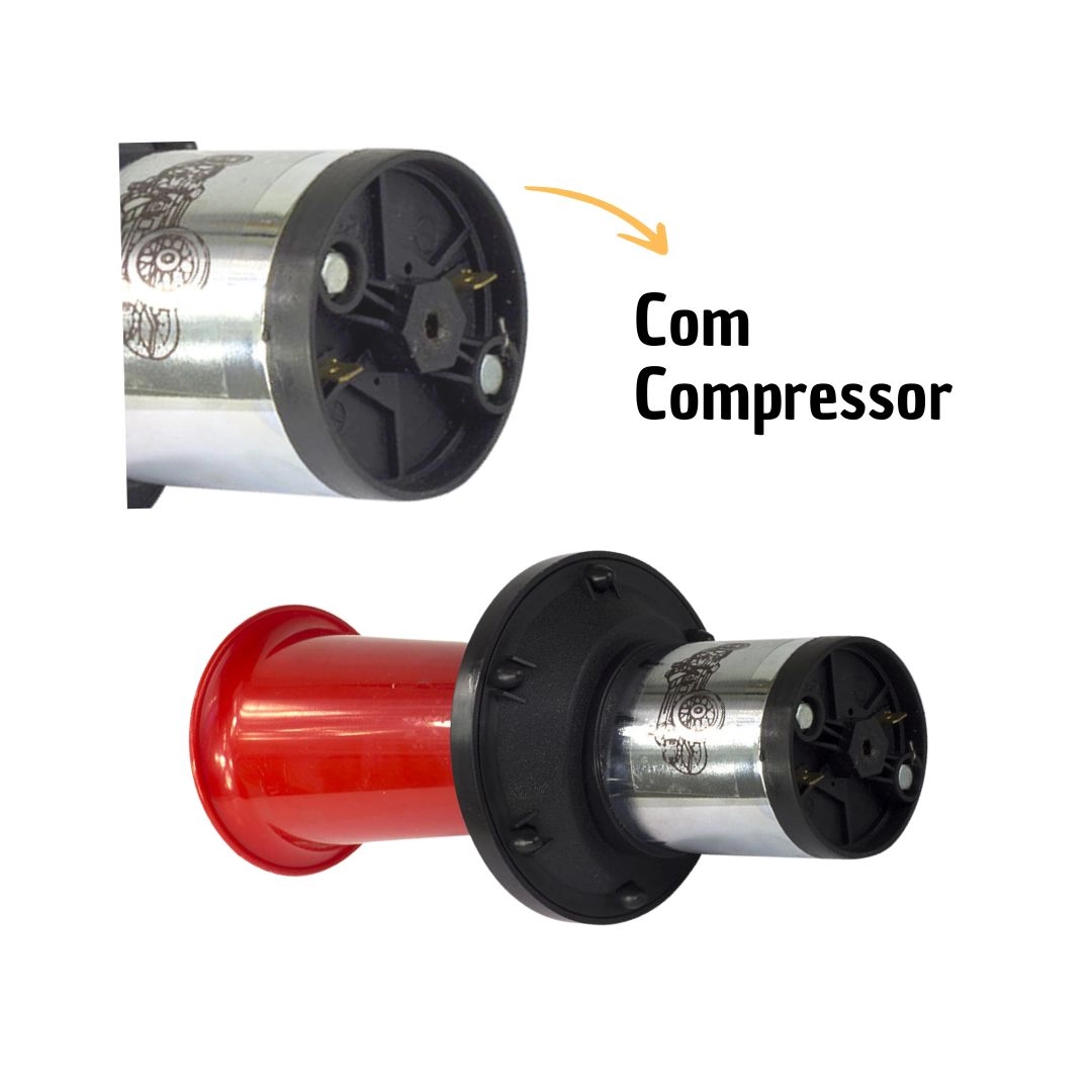 Buzina Uga Uga 12V Universal Tipo Calhambeque