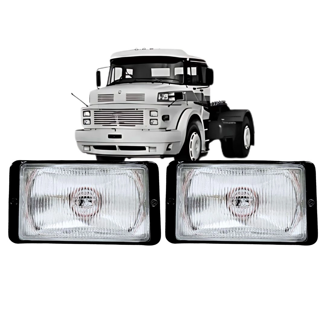 Par Farol Auxiliar Para MB 1934 1935 1938 Retangular Vidro