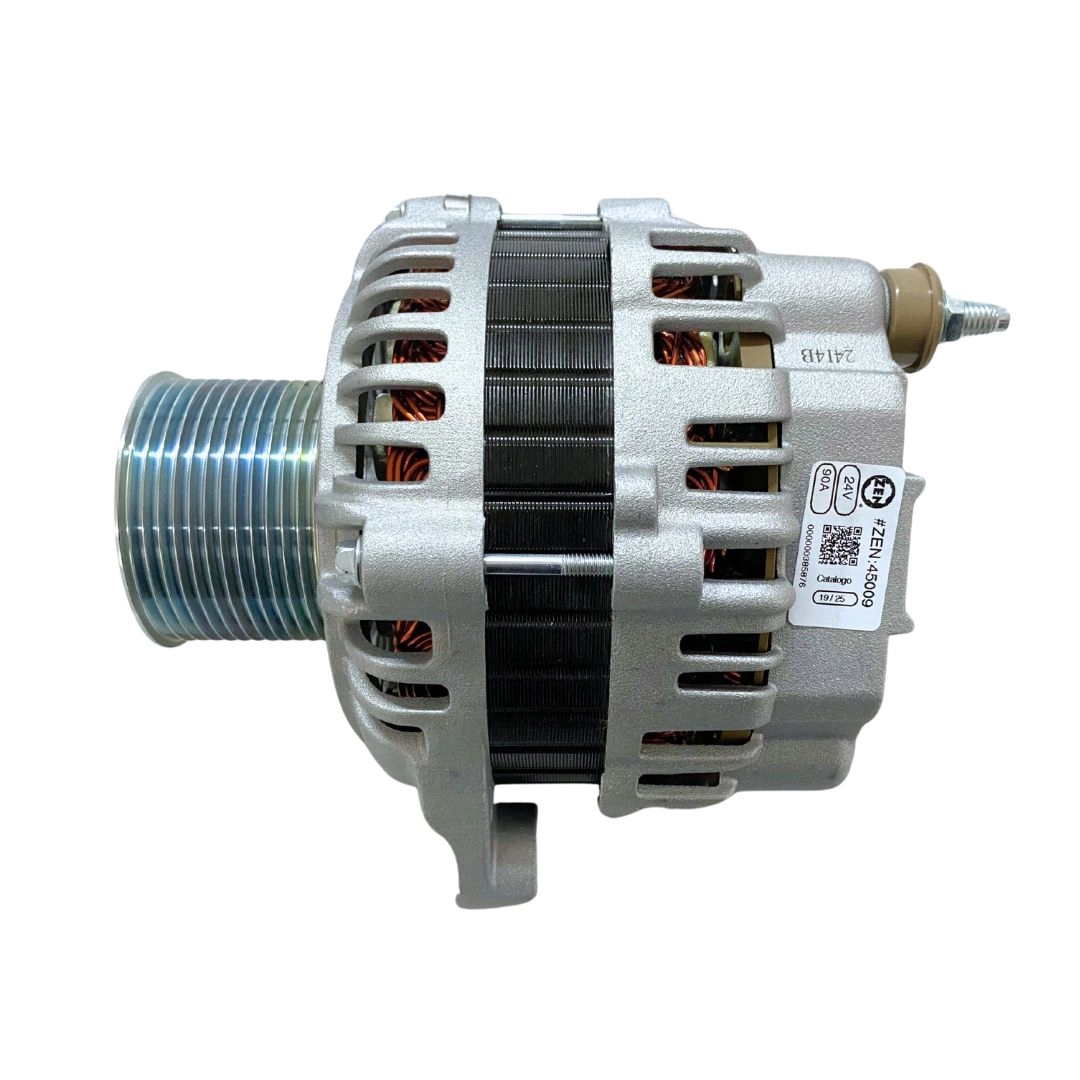 Alternador 90A 24V 12 Filetes Para Iveco EuroStar EuroTech EuroTrakker Eurocargo Stralis Zen 45009 A004TA0592 Alternador 90A 24V 12 Filetes Para Iveco EuroStar EuroTech EuroTrakker Eurocargo Stralis Zen 45009 A004TA0592