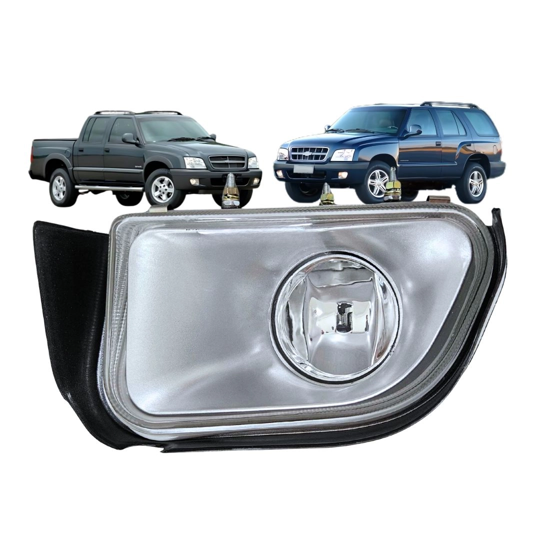 Farol Auxiliar Para S10 Blazer 2001 a 2007 Vidro Esquerdo