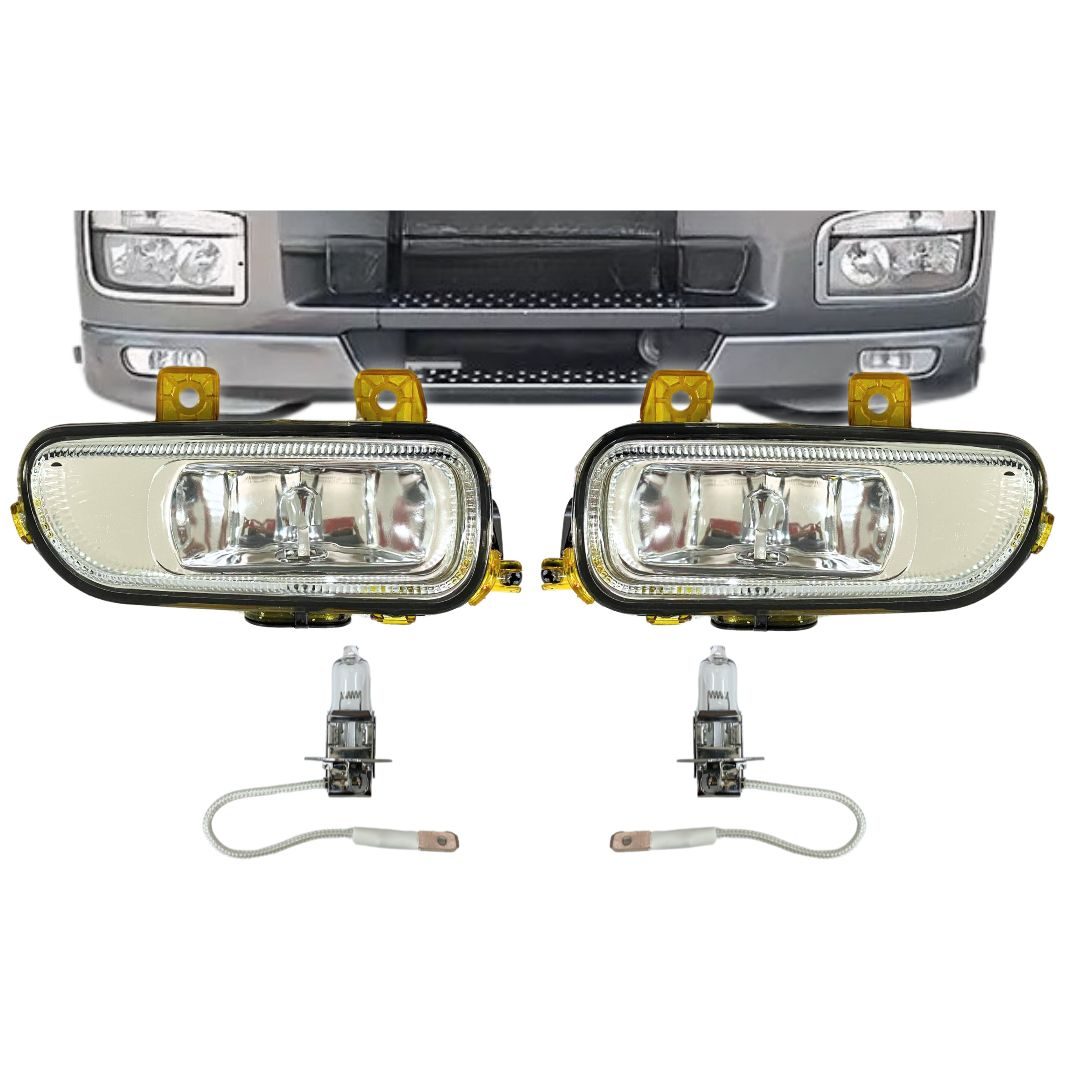Par Farol Auxiliar Milha Para Mercedes Benz Axor 2006 a 2022 Autolux 9408200156 9408200056