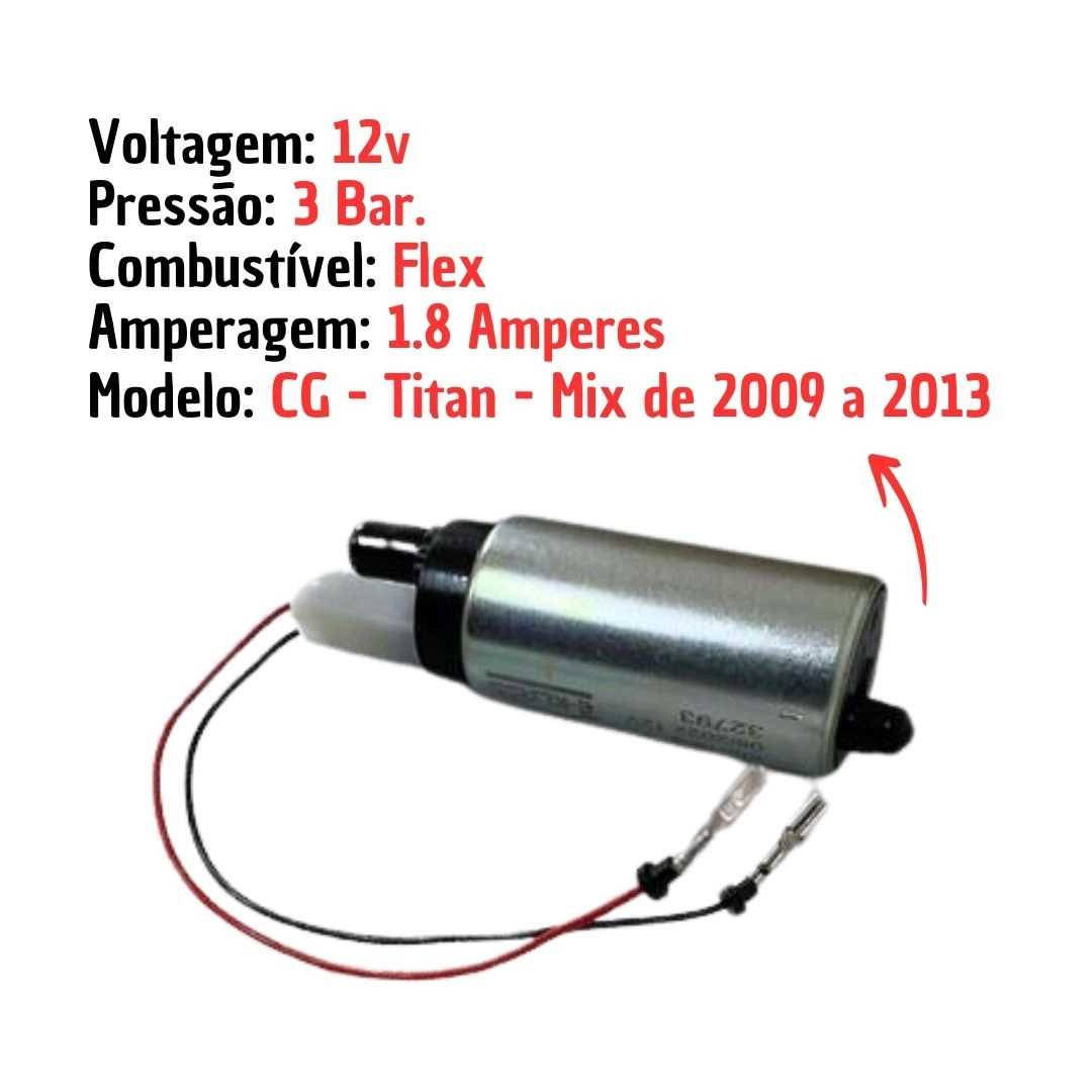 Bomba Combustível Para Moto Honda CG150 Titan Mix Flex