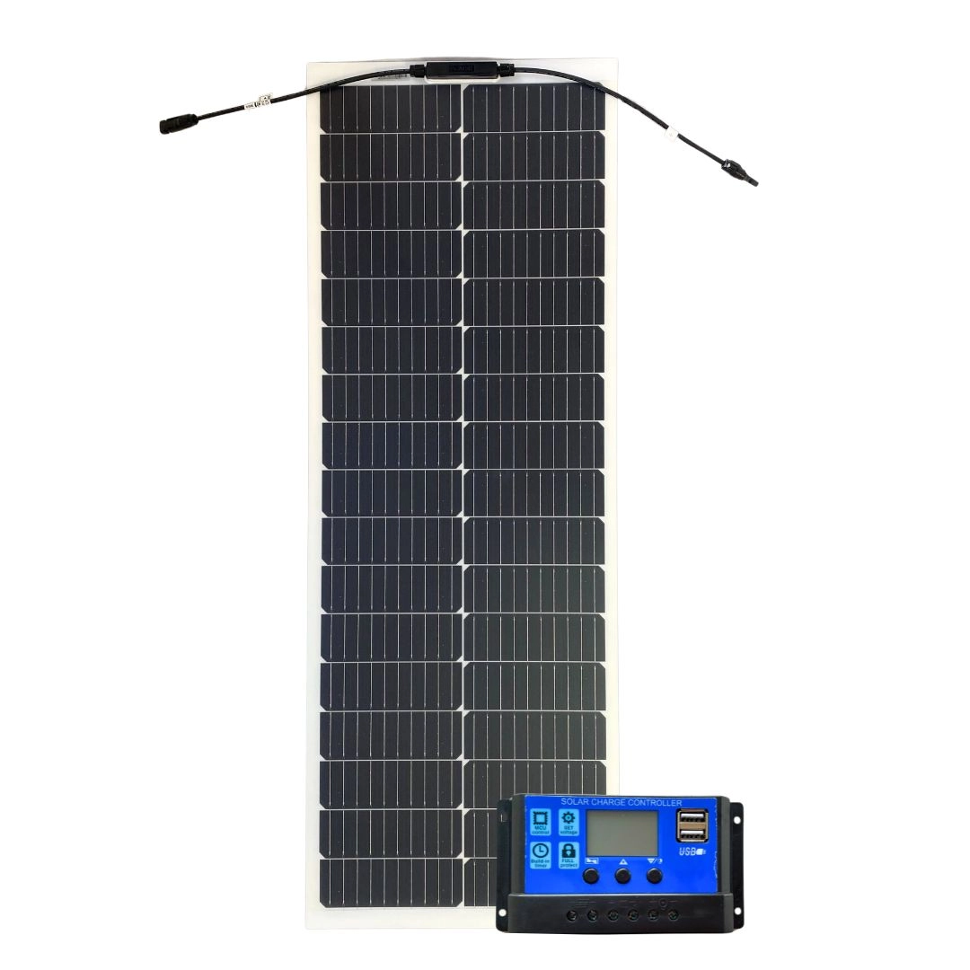 Kit Painel Solar Caminhão MotorHome 80w + Controlador Carga