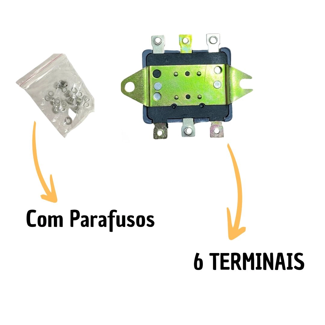 Relé Duplo de Faróis 500W 12V Universal Super Reforçado Relé Duplo de Faróis 500W 12V Universal Super Reforçado