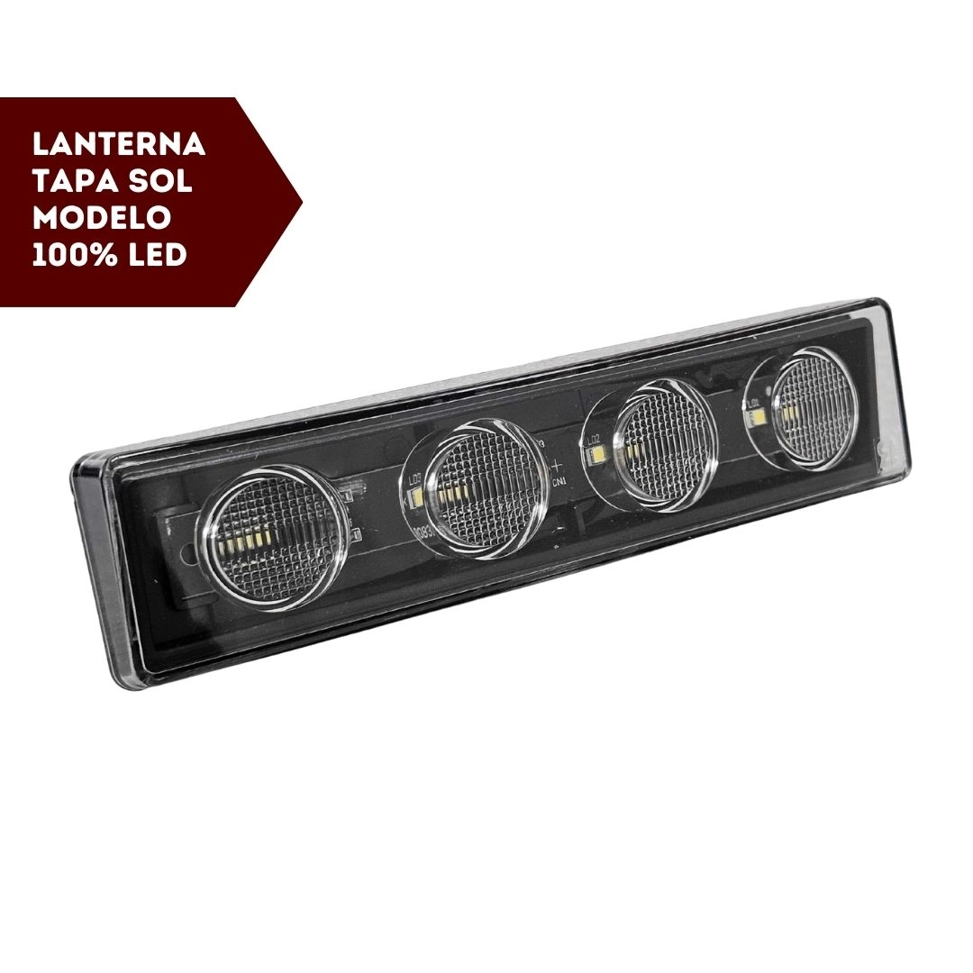 Lanterna Tapa Sol Delimitadora LED Bivolt 4 LED'S Branco Para Caminhão Scania Série 4 Série 5 S4 S5 PGR 1798980 2035104