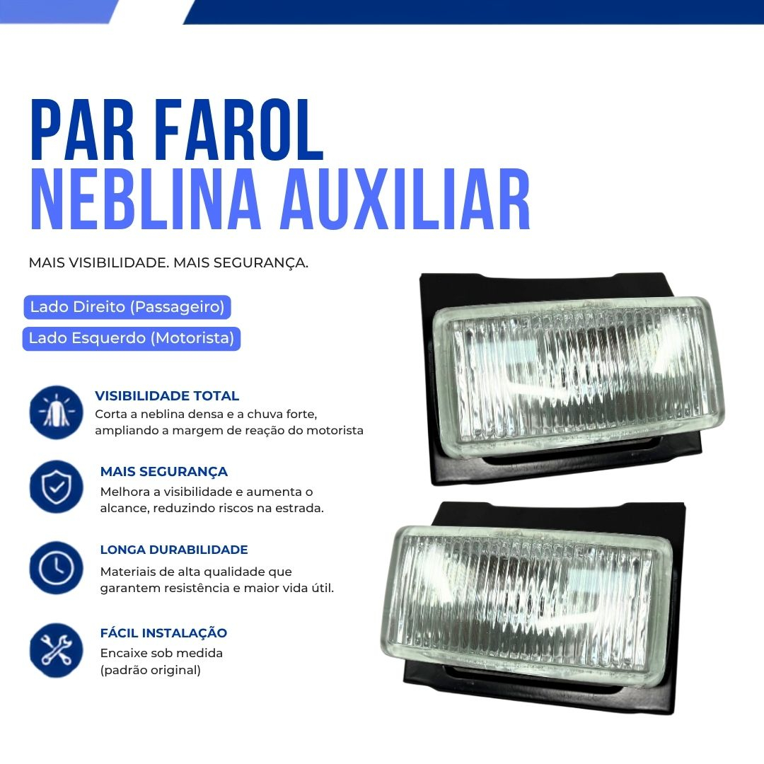 Par Farol Auxiliar de Milha Neblina Lado Esquerdo e Lado Direito Vidro com Suporte Ford Escort Verona 1987 a 1992 VW Apollo 1990 a 1992 Par Farol Auxiliar de Milha Neblina Lado Esquerdo e Lado Direito Vidro com Suporte Ford Escort Verona 1987 a 1992 VW Apollo 1990 a 1992