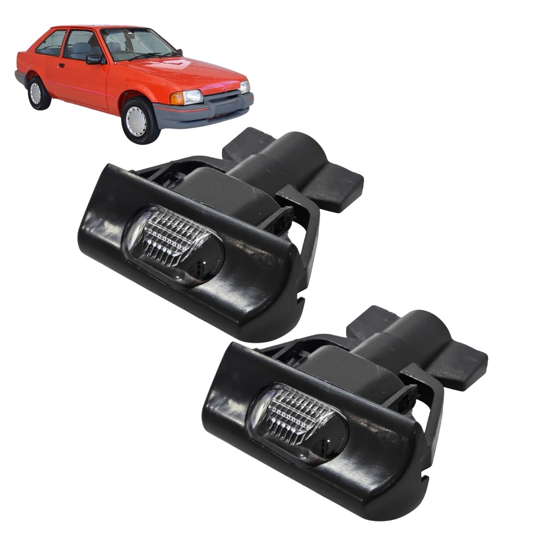 Par Lanterna Luz de Placa Para Ford Escort Até 1987