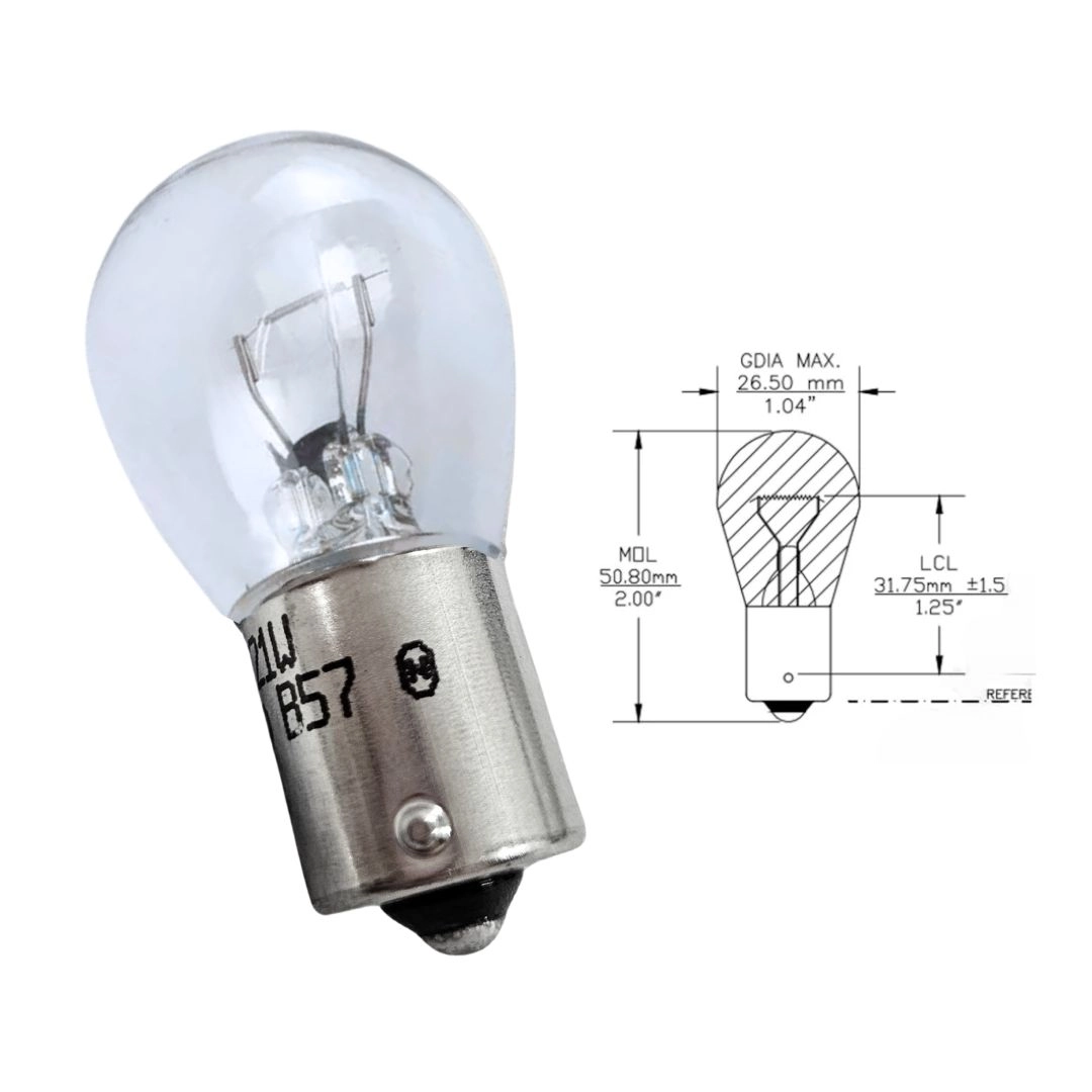 Lâmpada 1 polo 12v 21w GL1141 Lâmpada 1 polo 12v 21w GL1141