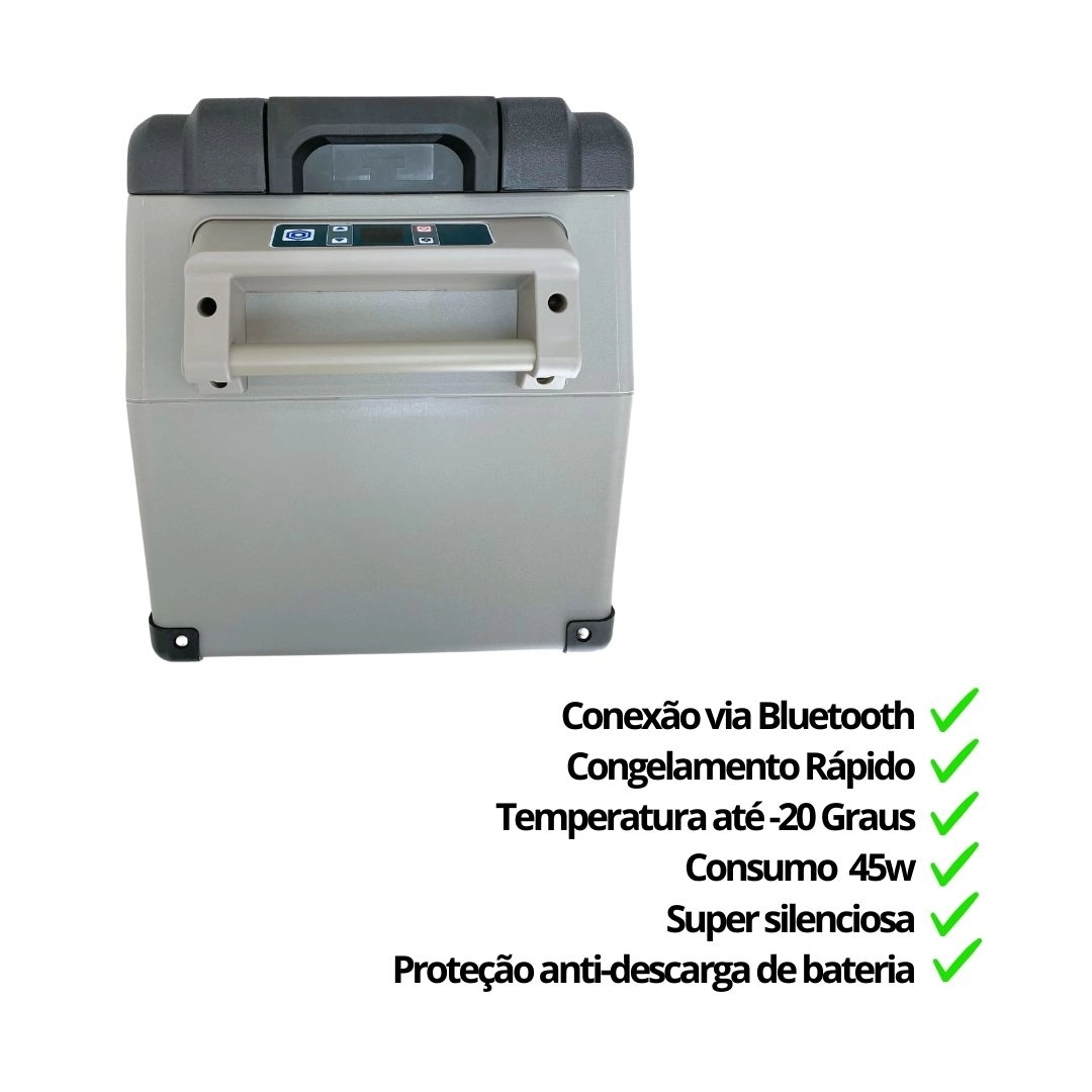 Geladeira 35 Litros 12V/24V 110v/220v Caminhão Ônibus Van