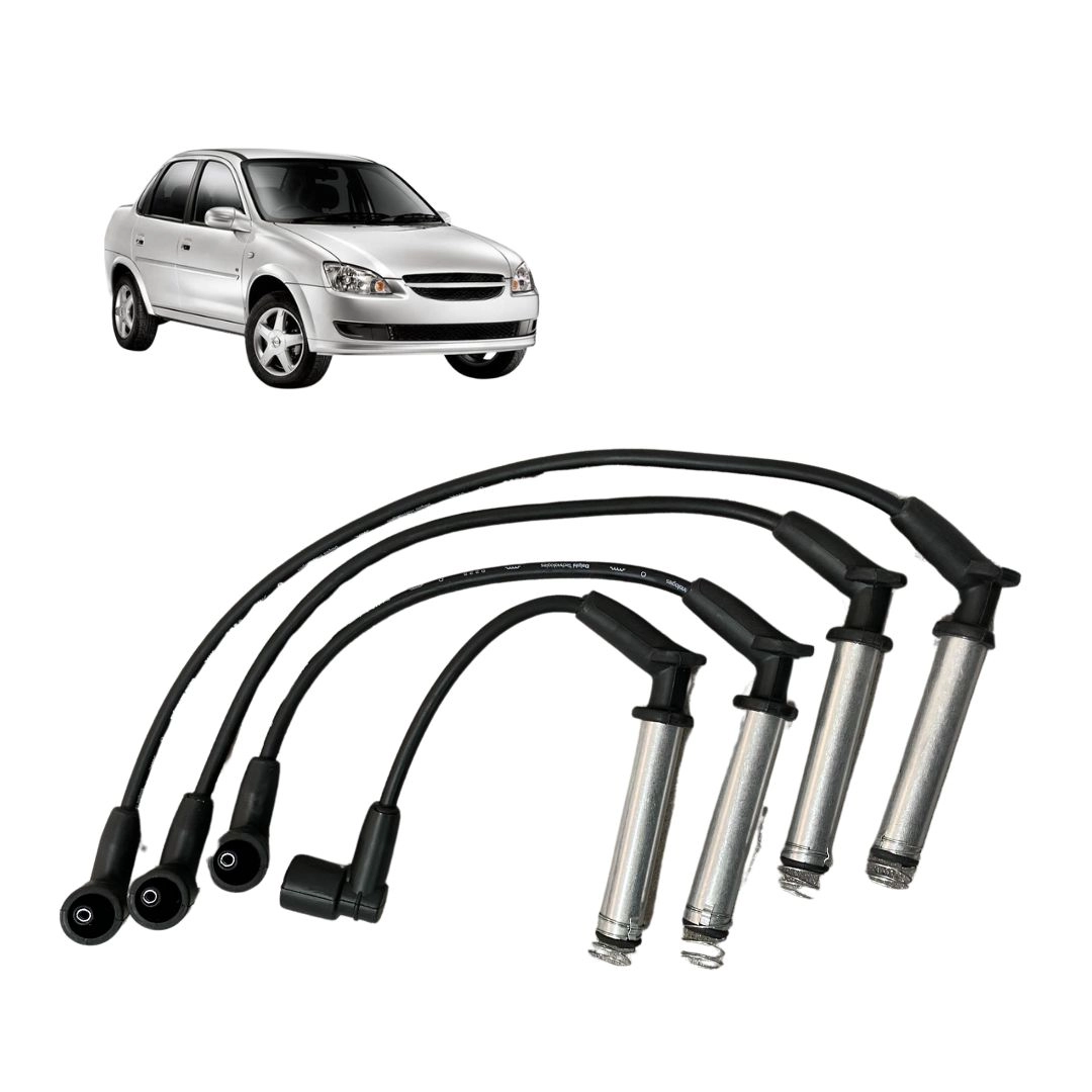 Jogo 4 Cabos de Ignição Para GM Corsa Classic 1.0 93235772