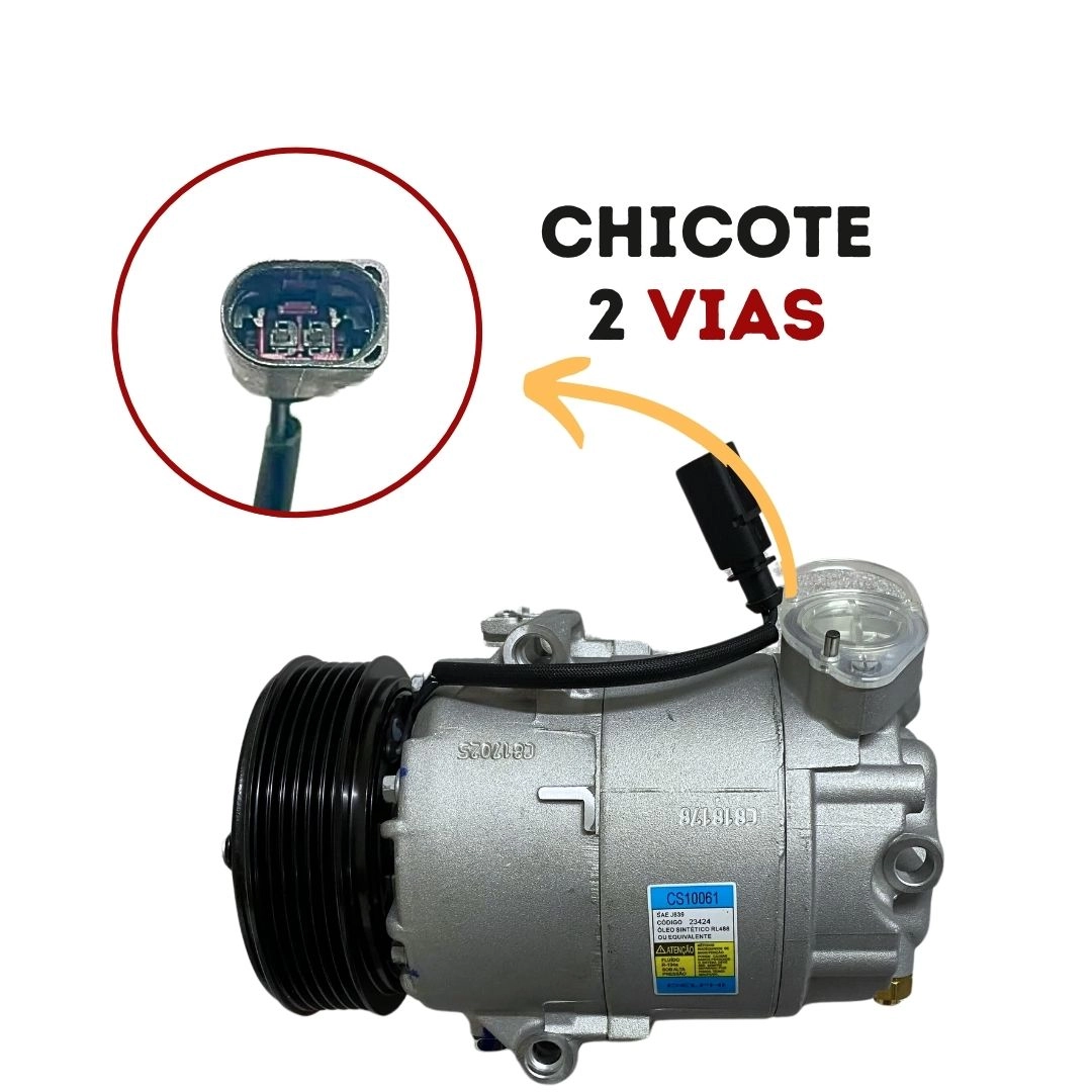 Compressor de Ar Condicionado Para CrossFox 1.6 2005 a 2014