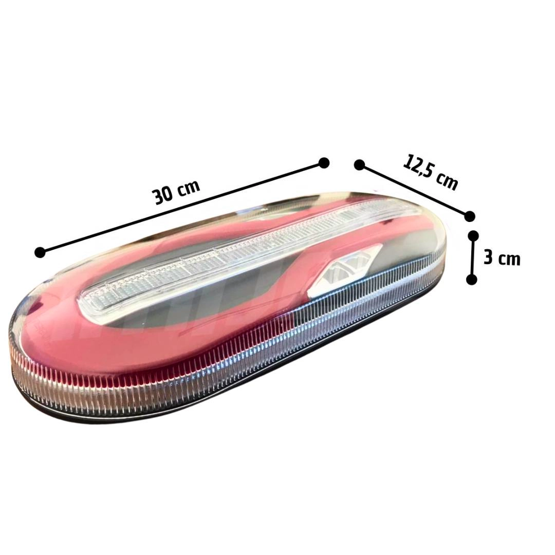 Par Lanterna Traseira LED 24V Carreta Randon Módulo Cristal Par Lanterna Traseira LED 24V Carreta Randon Módulo Cristal