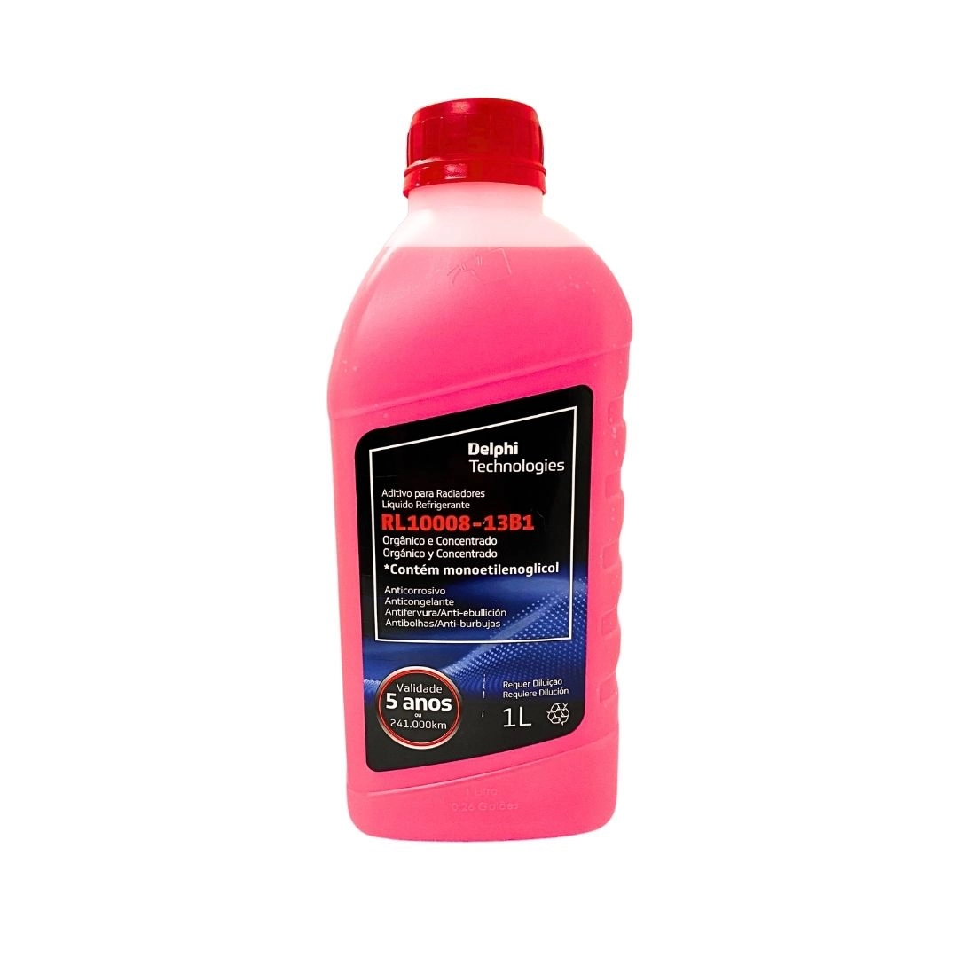 Aditivo Radiador Super Concentrado Organico Rosa Delphi 1L