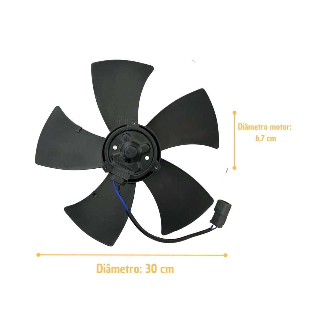 Ventoinha Radiador Compativel Honda Fit 2003 2008 com Ar