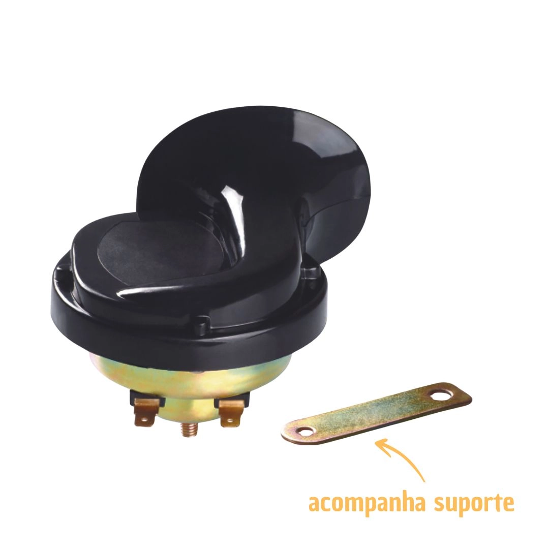 Buzina Caracol Individual Universal 12v Gauss