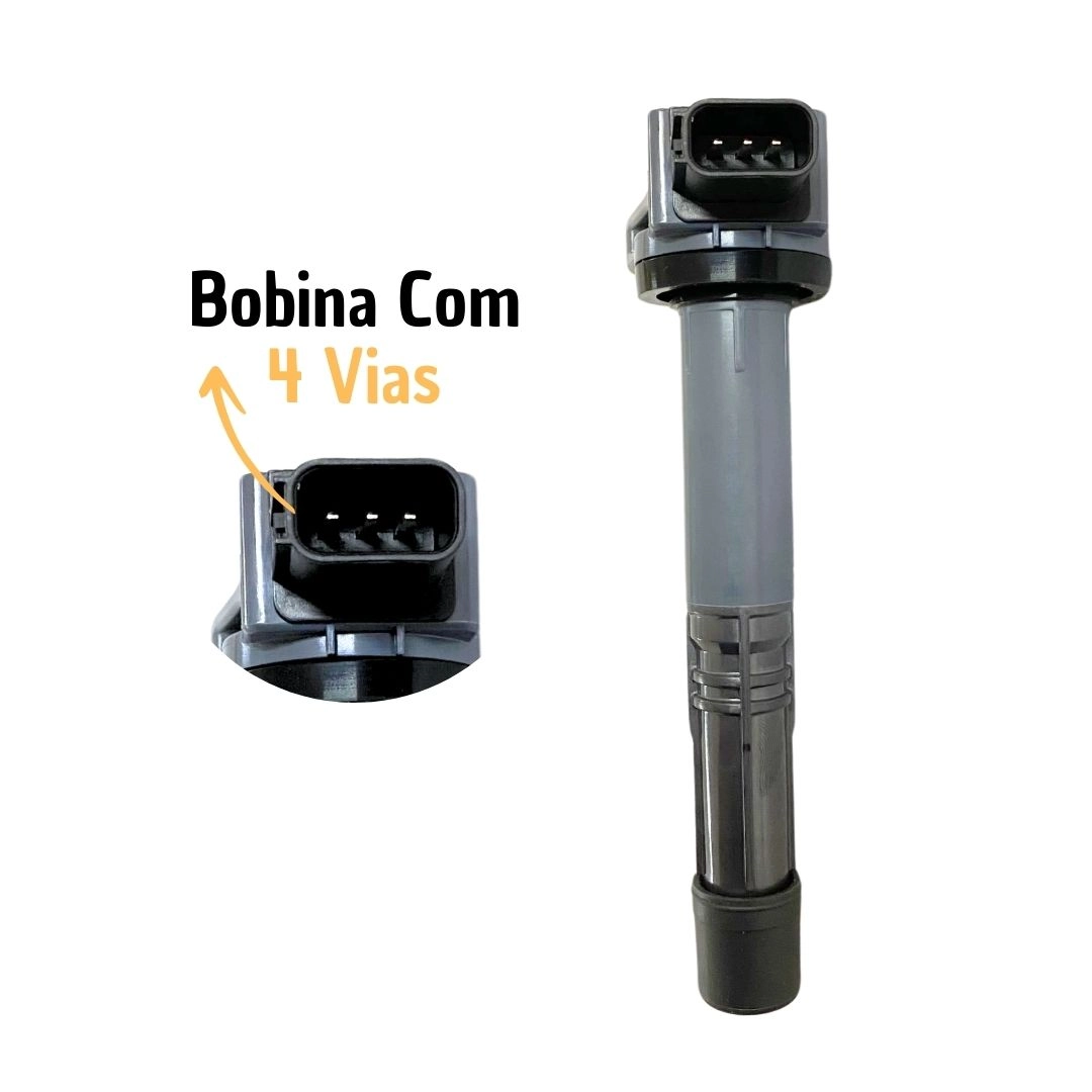 Bobina de Ignição Para Honda CR-V 2.0 2.4 Gasolina Hella Bobina de Ignição Para Honda CR-V 2.0 2.4 Gasolina Hella