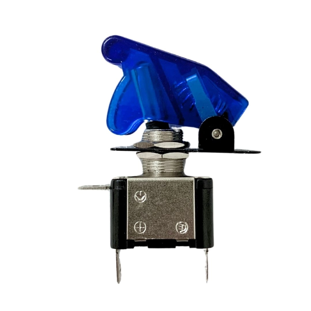 Chave Tipo Caça 2 Posições Botão Liga Desliga 12v LED Azul