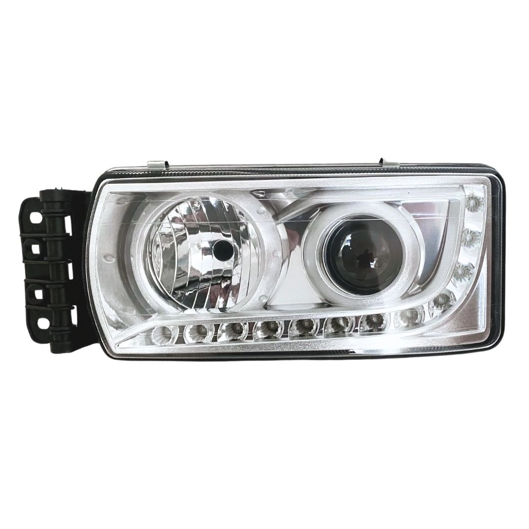Farol Para Iveco Stralis Hi-way Cromado Led Esquerdo