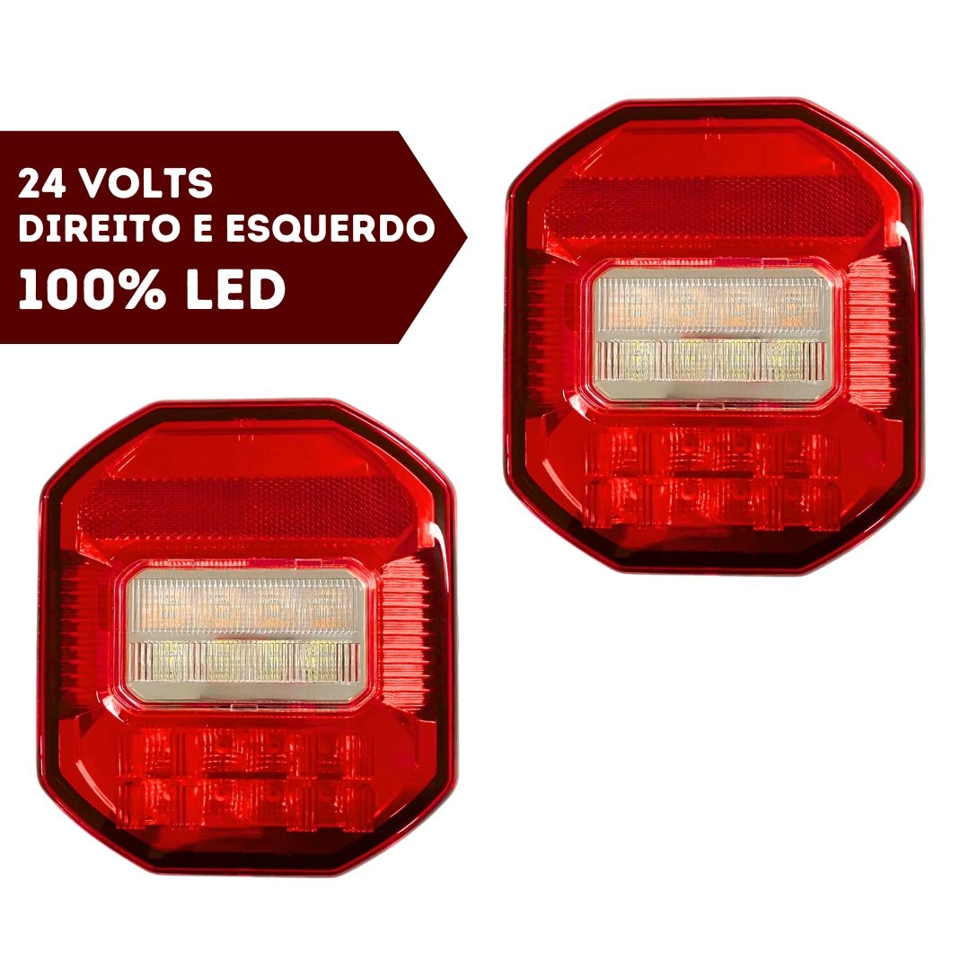 Par Lanterna Marmita Ford Cargo Vw Constellation Jeep LED Par Lanterna Marmita Ford Cargo Vw Constellation Jeep LED