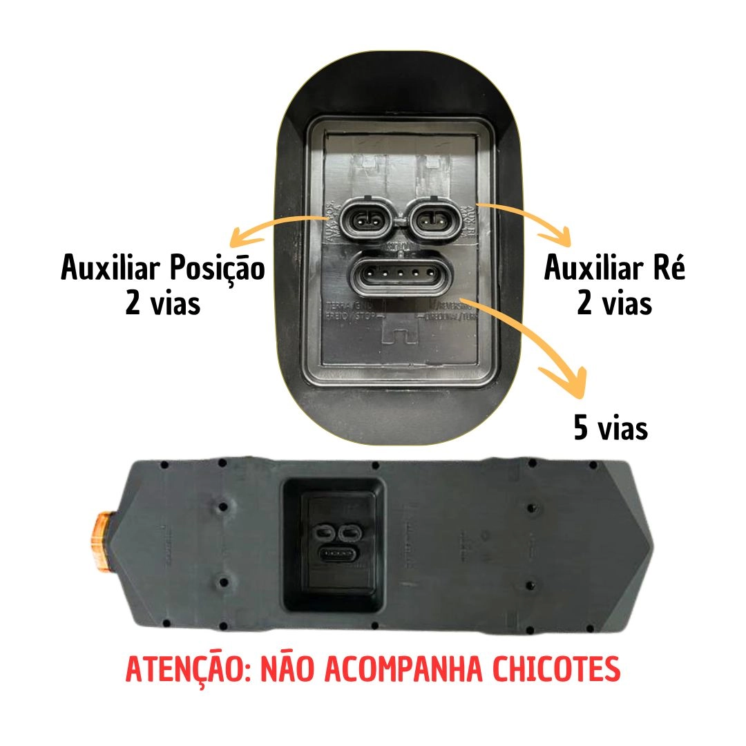 Conjunto Lanterna Traseira Turn Led Multifunção Bivolt LD Conjunto Lanterna Traseira Turn Led Multifunção Bivolt LD