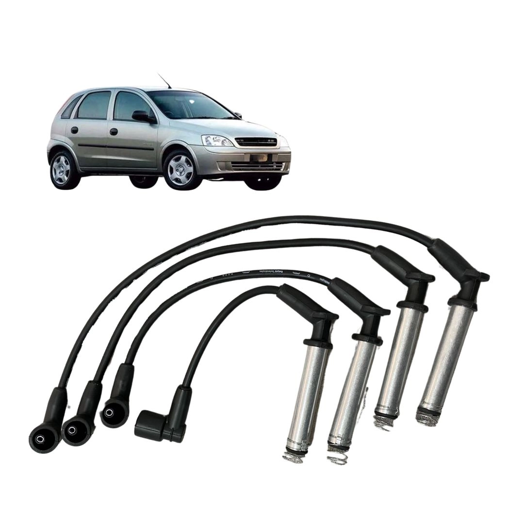 Jogo 4 Cabos de Ignição Para GM Corsa 1.0 1.6 1.8 93235772