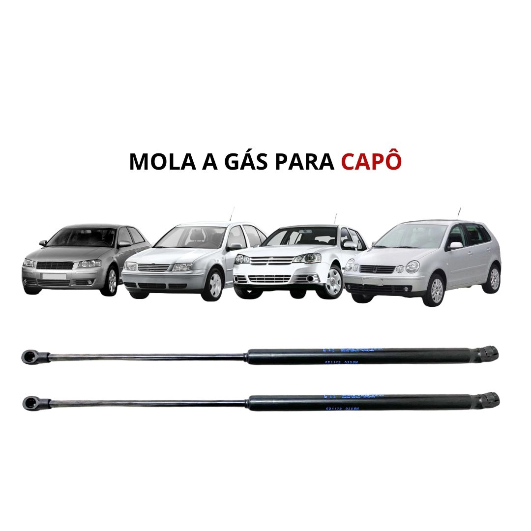Par Amortecedor Capo Dianteiro Para Audi A3 Golf Bora Polo
