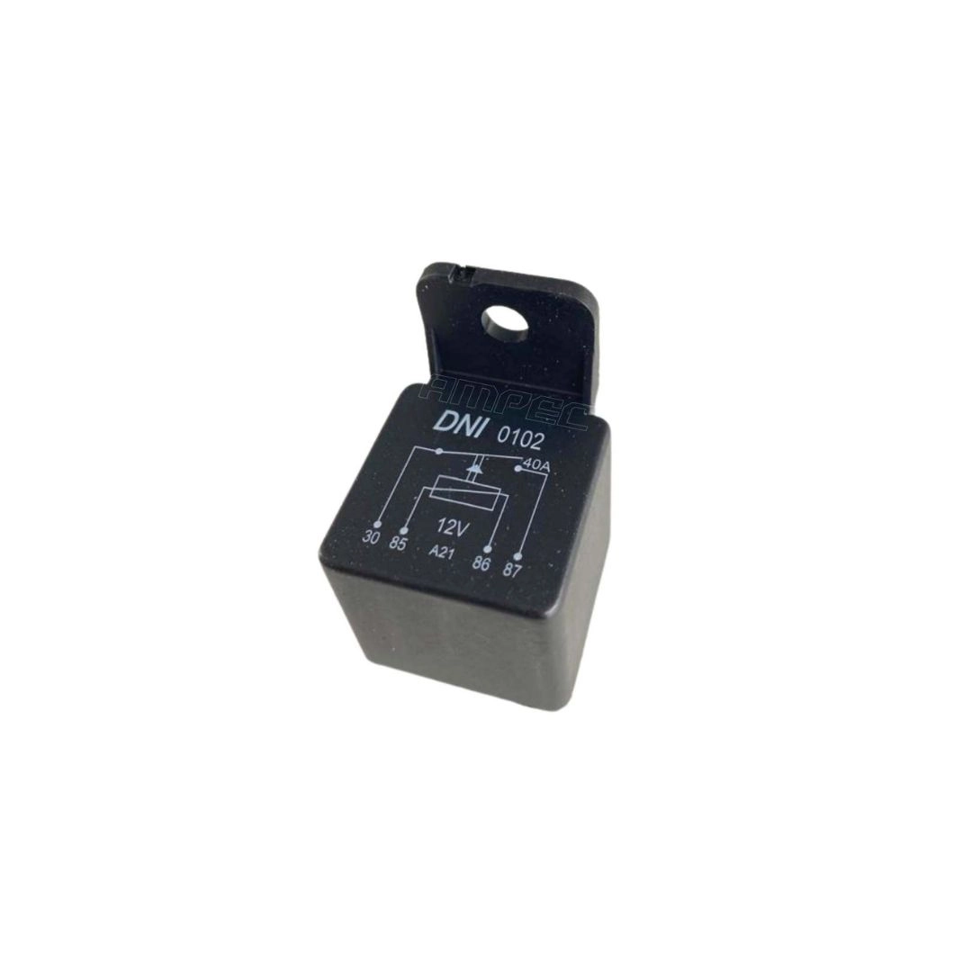 Relé Auxiliar Universal 12V 40A 4 Terminais com Suporte Integrado DNI Original DNI0102 Relé Auxiliar Universal 12V 40A 4 Terminais com Suporte Integrado DNI Original DNI0102