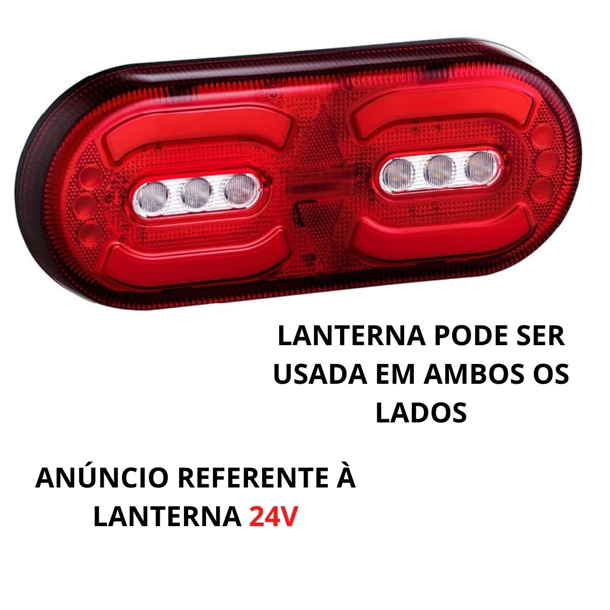 Par Lanterna Traseira Carreta Randon LED Implementos 24v Par Lanterna Traseira Carreta Randon LED Implementos 24v