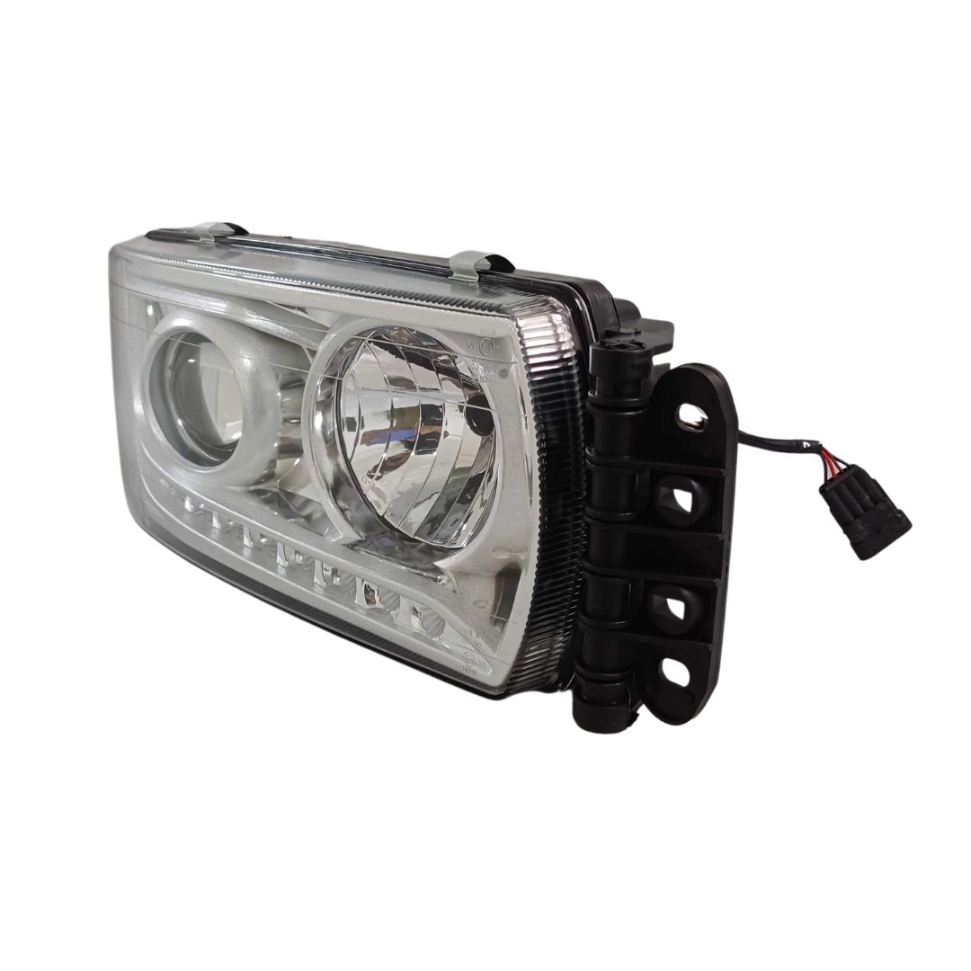 Farol Para Iveco Stralis Hi-way Cromado Led Com Chicote LD Farol Para Iveco Stralis Hi-way Cromado Led Com Chicote LD
