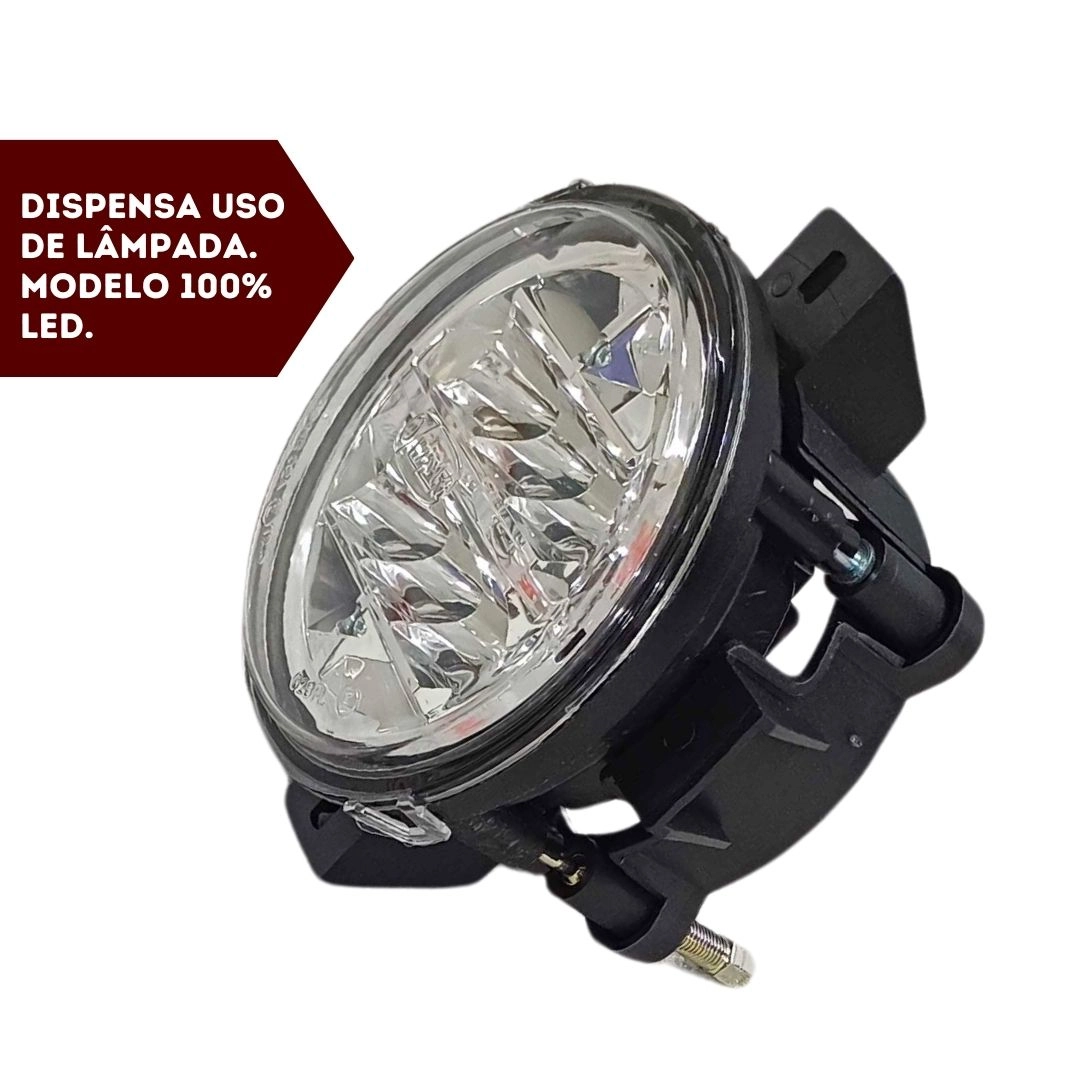Farol Auxiliar De Milha Neblina LED 112mm Com Suporte Para Volkswagen Constellation 24V IAM 83428418 Farol Auxiliar De Milha Neblina LED 112mm Com Suporte Para Volkswagen Constellation 24V IAM 83428418