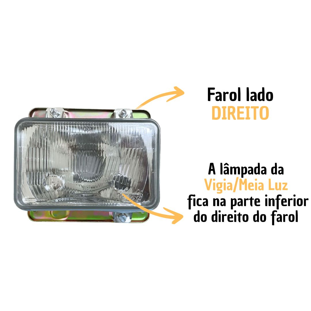 Kit 2 Farol Para Mercedes Bicudo 1993 a 2004 1214 1418 1618 1935 1844 Farol Lente Vidro