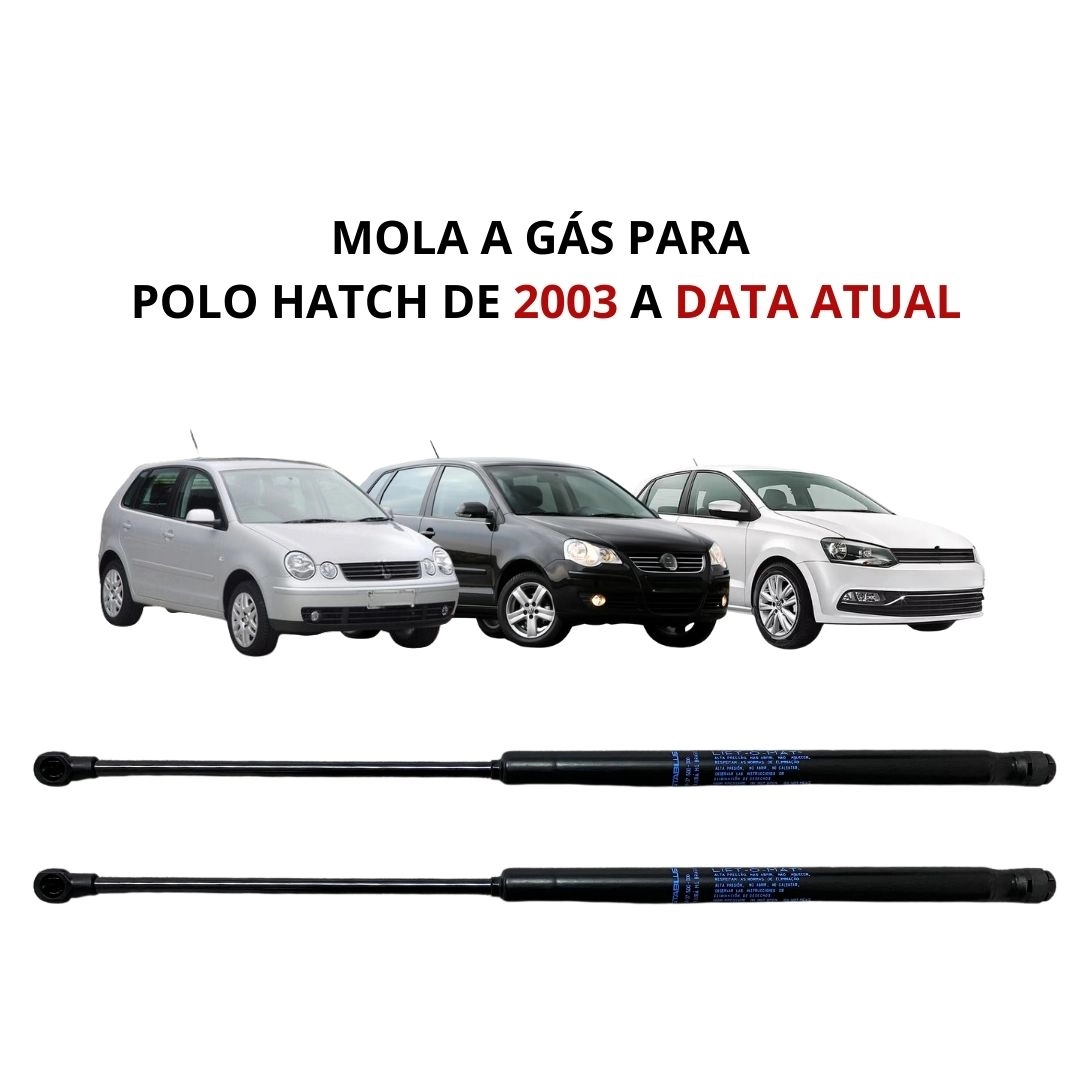 Par Amortecedor Porta Malas Para VW Polo Hatch Após 2003
