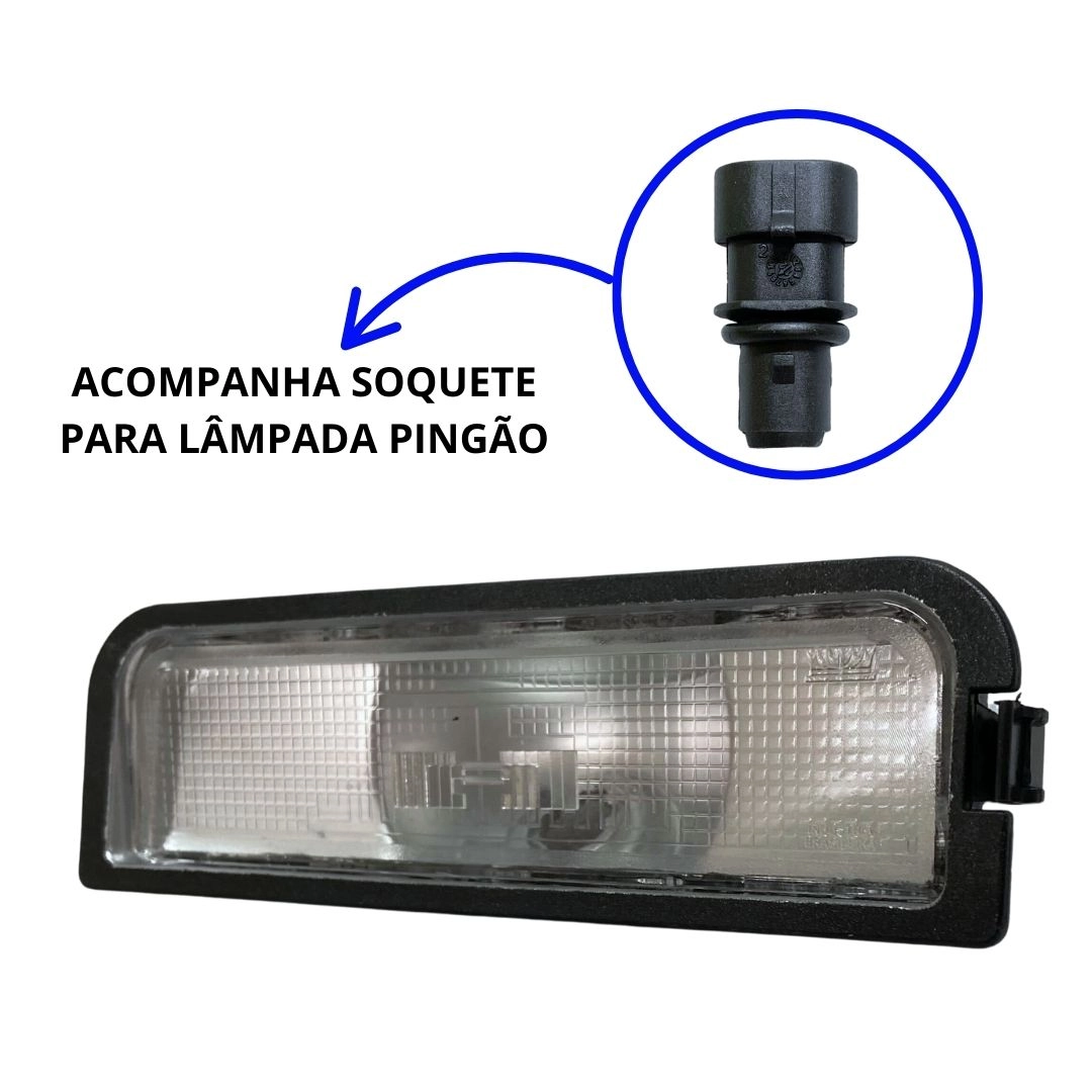 Par Lanterna Luz Placa Para VW Gol G5 G6 09 a 16 Com Soquete