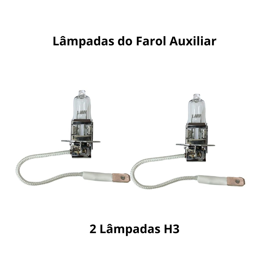 Par Farol Auxiliar Milha Para Mercedes Benz Axor 2006 a 2022 Autolux 9408200156 9408200056