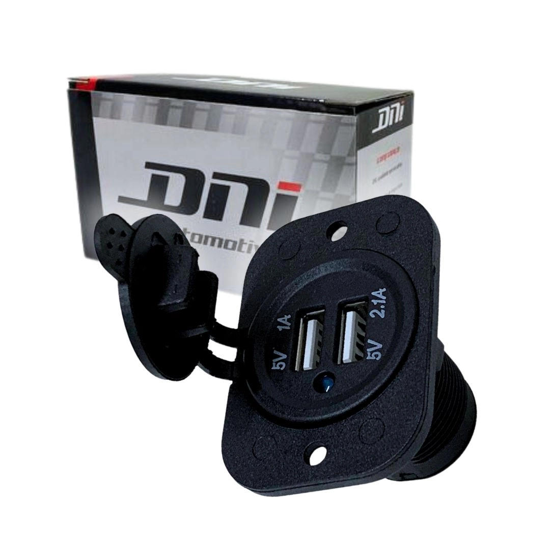 Tomada Automotivo Veicular Universal Duplo USB Bivolt 12/24V