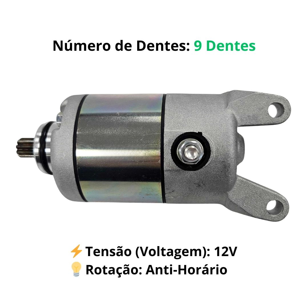 Motor Partida Arranque Para Fan 160 Titan 160 Bros Start 160