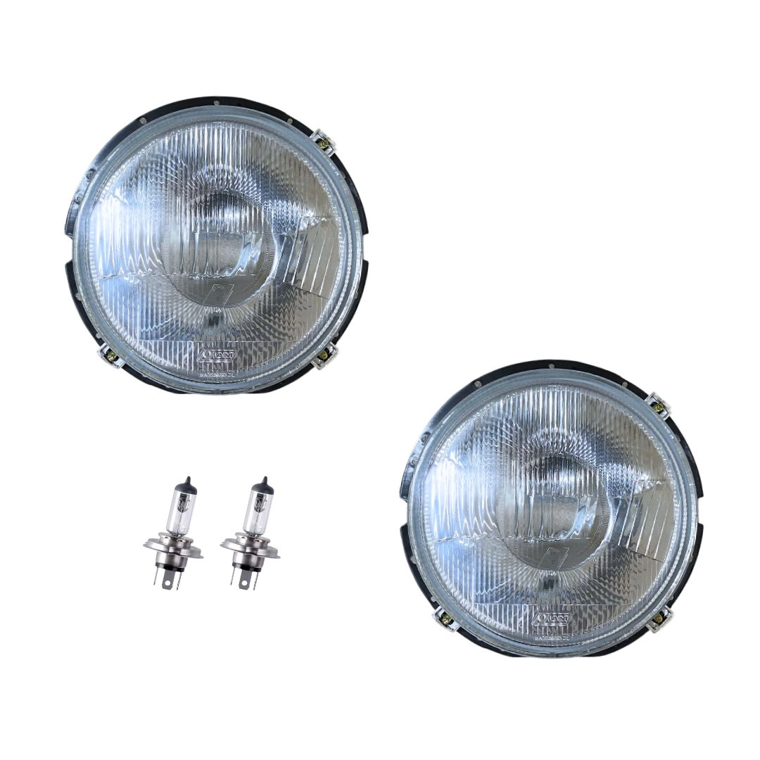 Kit Farol Vidro Para VW Fusca Kombi Passat + Lâmpadas Kit Farol Vidro Para VW Fusca Kombi Passat + Lâmpadas