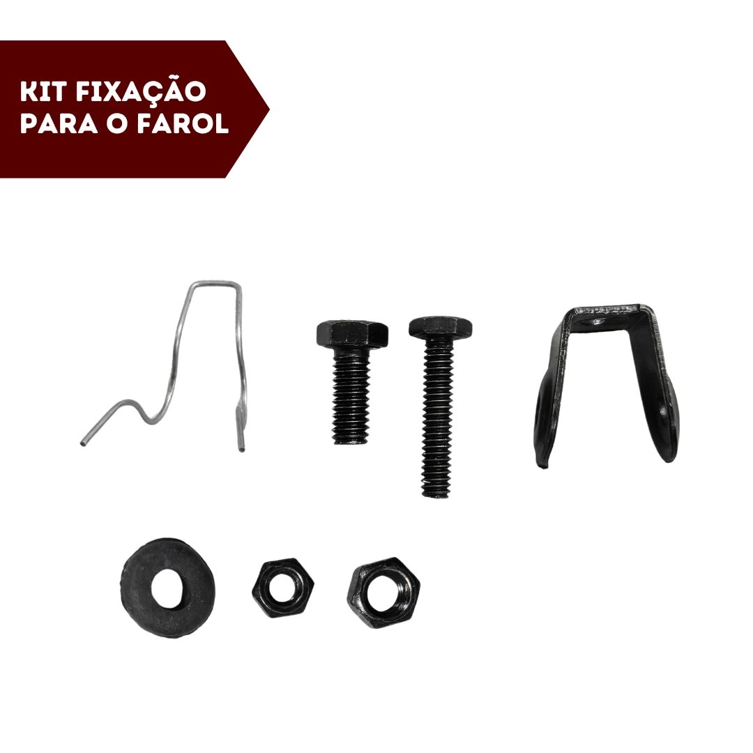 Farol Auxiliar Para Voyage Quadrado 1987 a 1995 Vidro