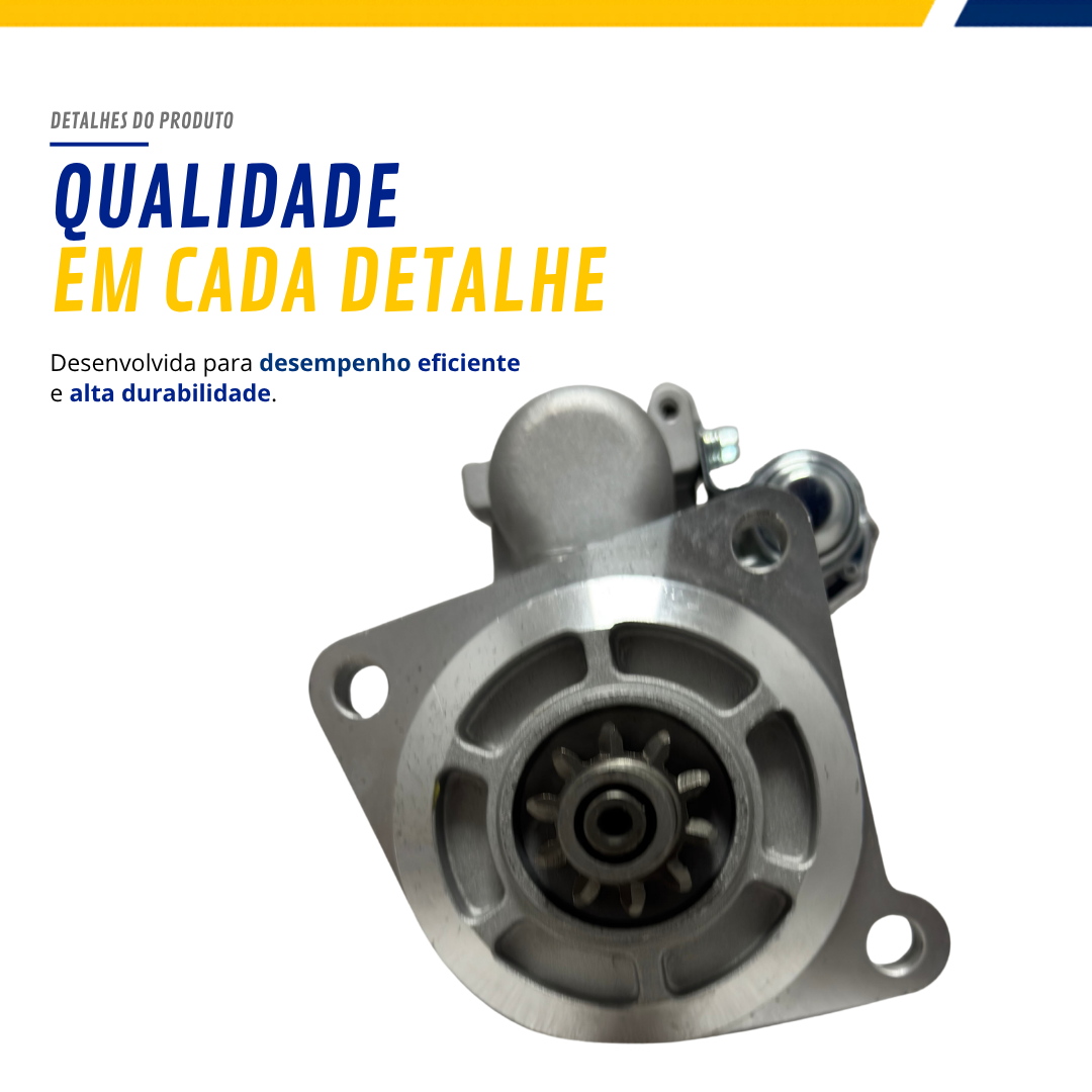 Motor de Partida Arranque 24V 10 Dentes 4.0kW Para Volvo VM 210 260 310 VW Constellation Agrale Volare Hella Motor de Partida Arranque 24V 10 Dentes 4.0kW Para Volvo VM 210 260 310 VW Constellation Agrale Volare Hella