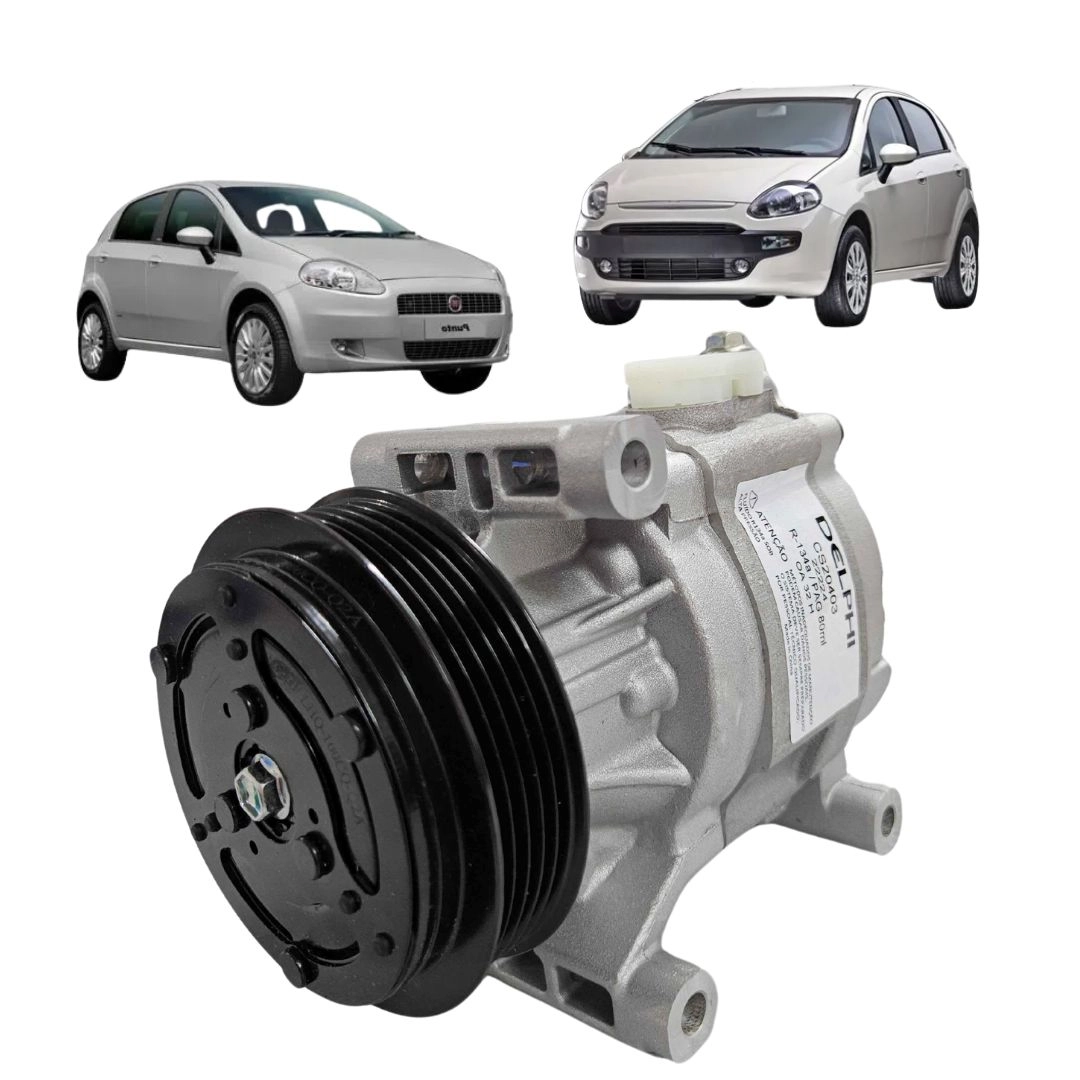 Compressor Ar Condicionado Para Fiat Punto 1.4 2008 a 2015