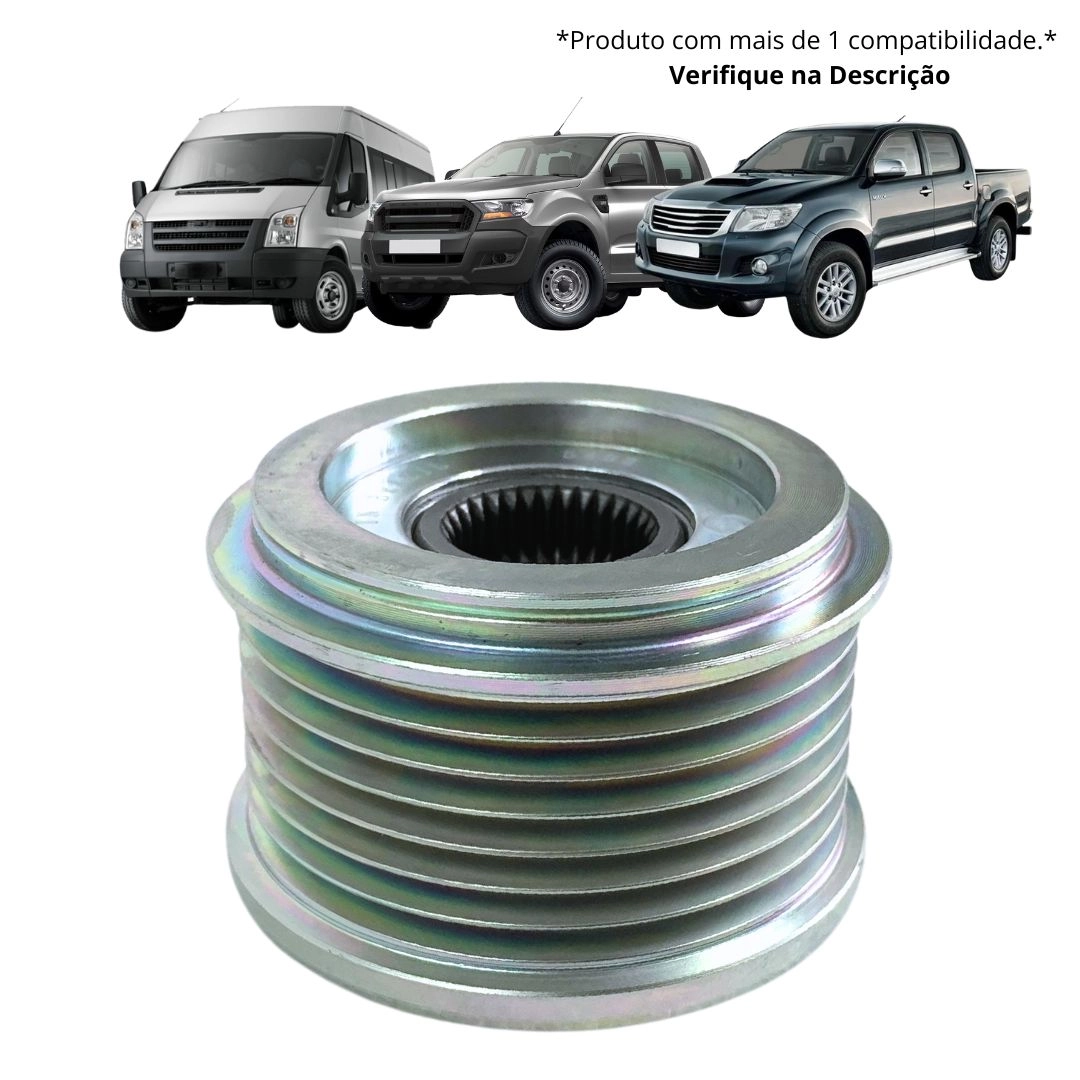 Polia Roda Livre Alternador Hilux Defender Ranger ZEN Z5452 Polia Roda Livre Alternador Hilux Defender Ranger ZEN Z5452