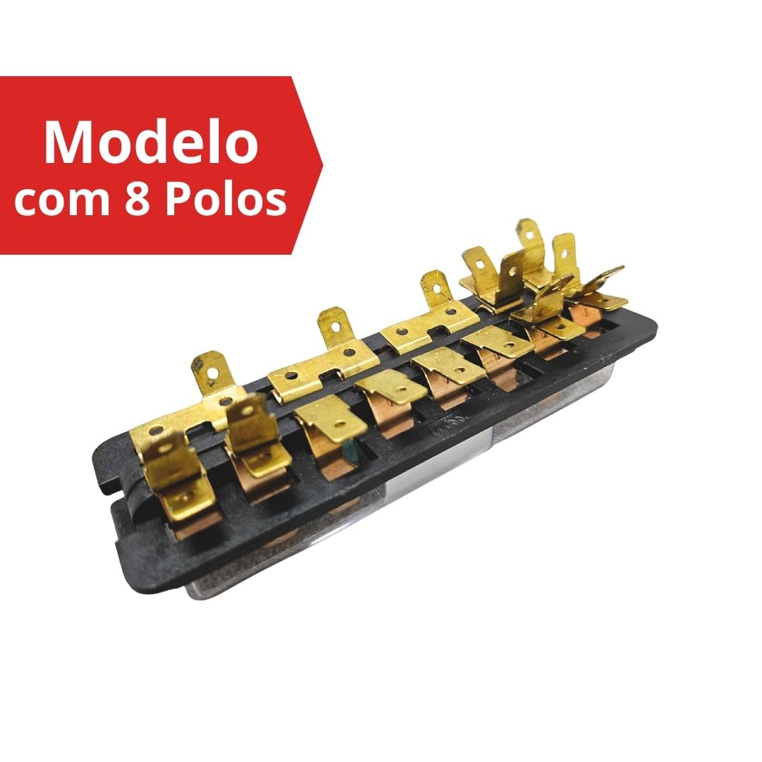 Caixa Para Fusíveis 8 Polos VW Sedan Fusca Kombi 75 ETE7259 Caixa Para Fusíveis 8 Polos VW Sedan Fusca Kombi 75 ETE7259