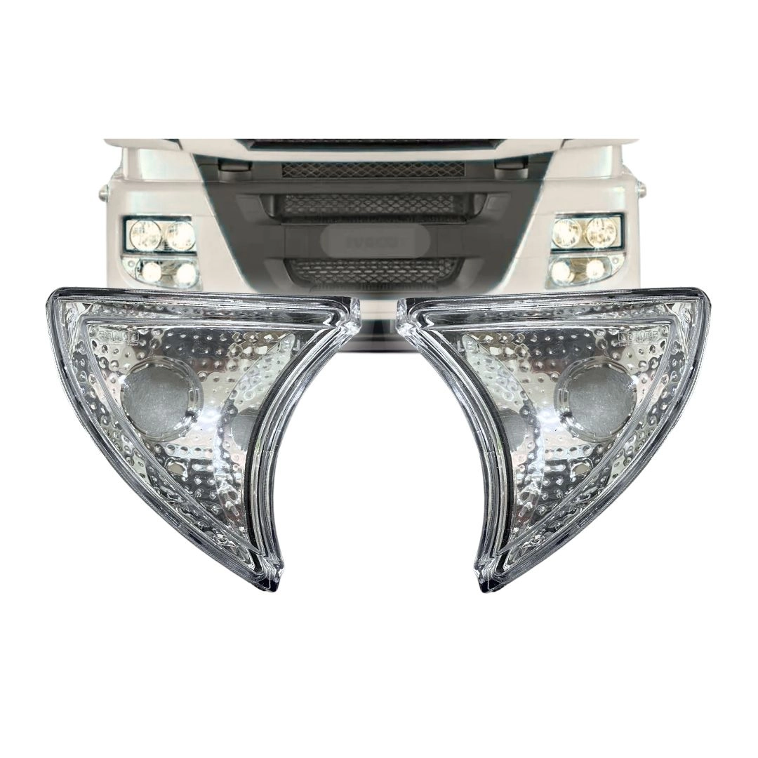 Par Lanterna Seta Pisca Para Iveco Stralis Hiway White
