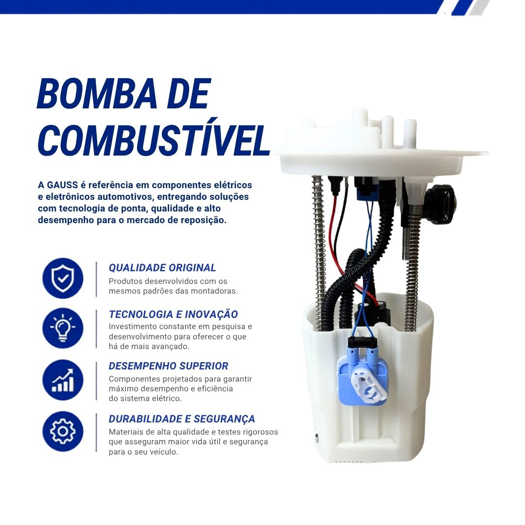 Bomba de Combustível Elétrica Refil 12V 3,0 Bar 4 Pinos Para Fiat Toro 1.8 2.4 Jeep Renegade 1.8 Compass 2.0 Flex Gauss